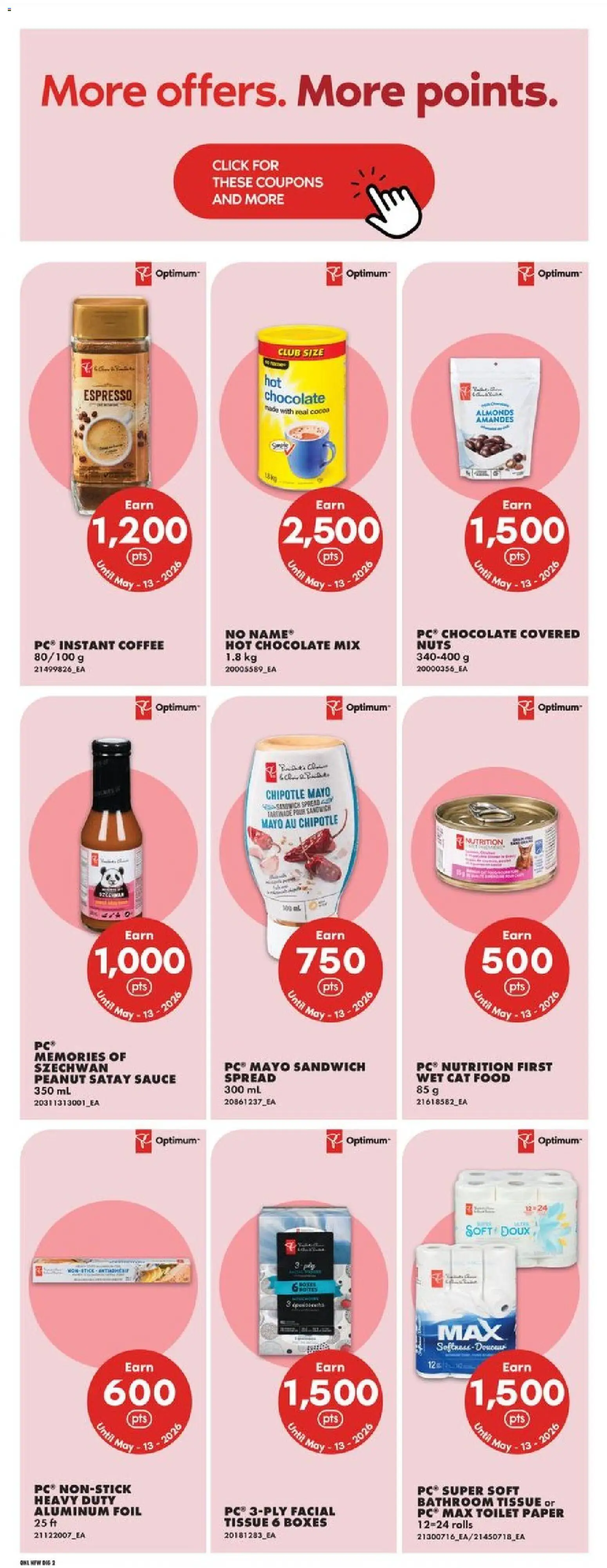 No Frills flyer valid from 16.04.2026 | Page: 18 | Products: Nuts, PC, Coffee, Chocolate