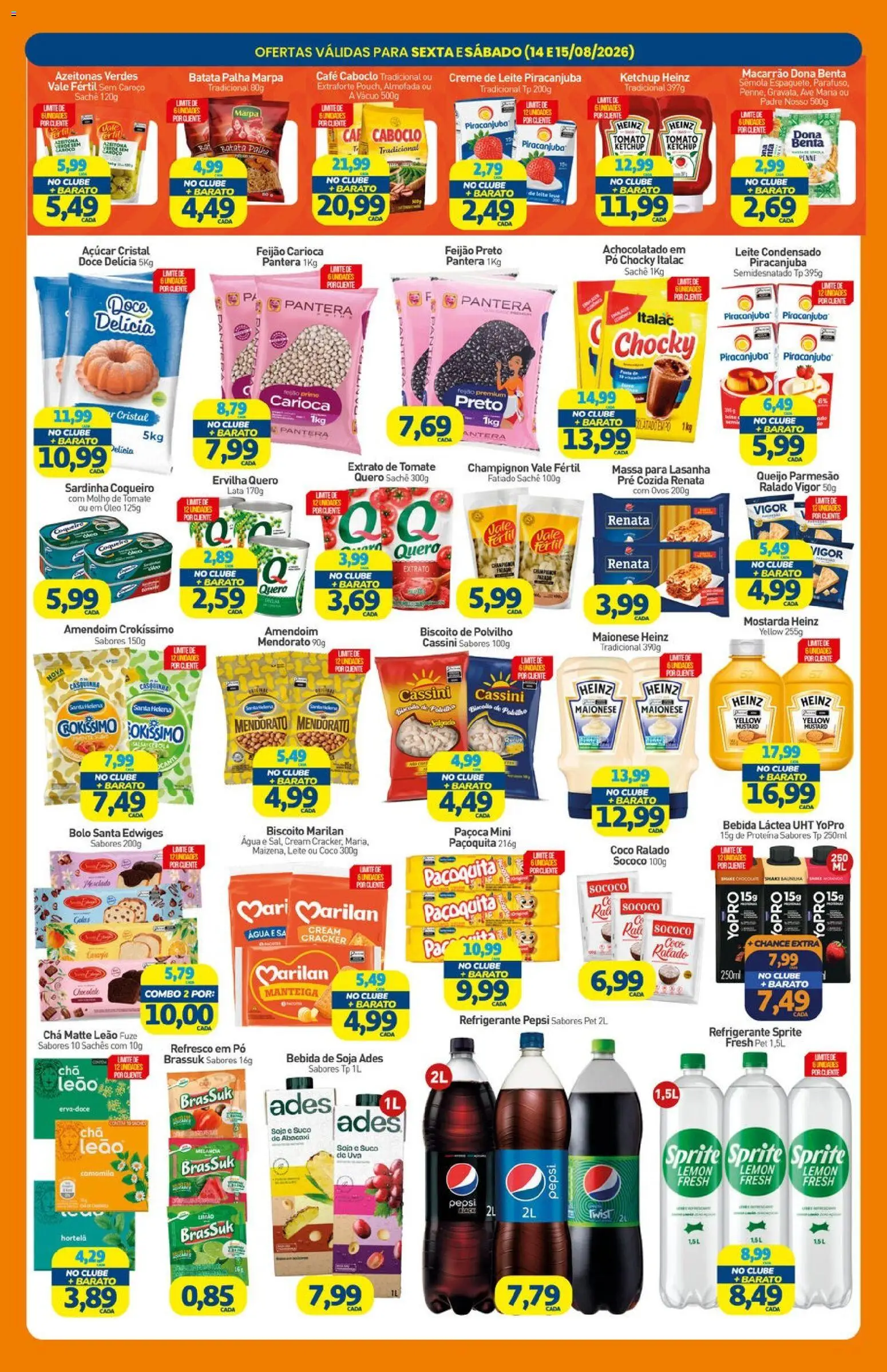 Rede Bom Lugar Folheto - válido de 14/08/2026 | Página: 2 | Produtos: Polvilho, Ovos, Suco, Batata