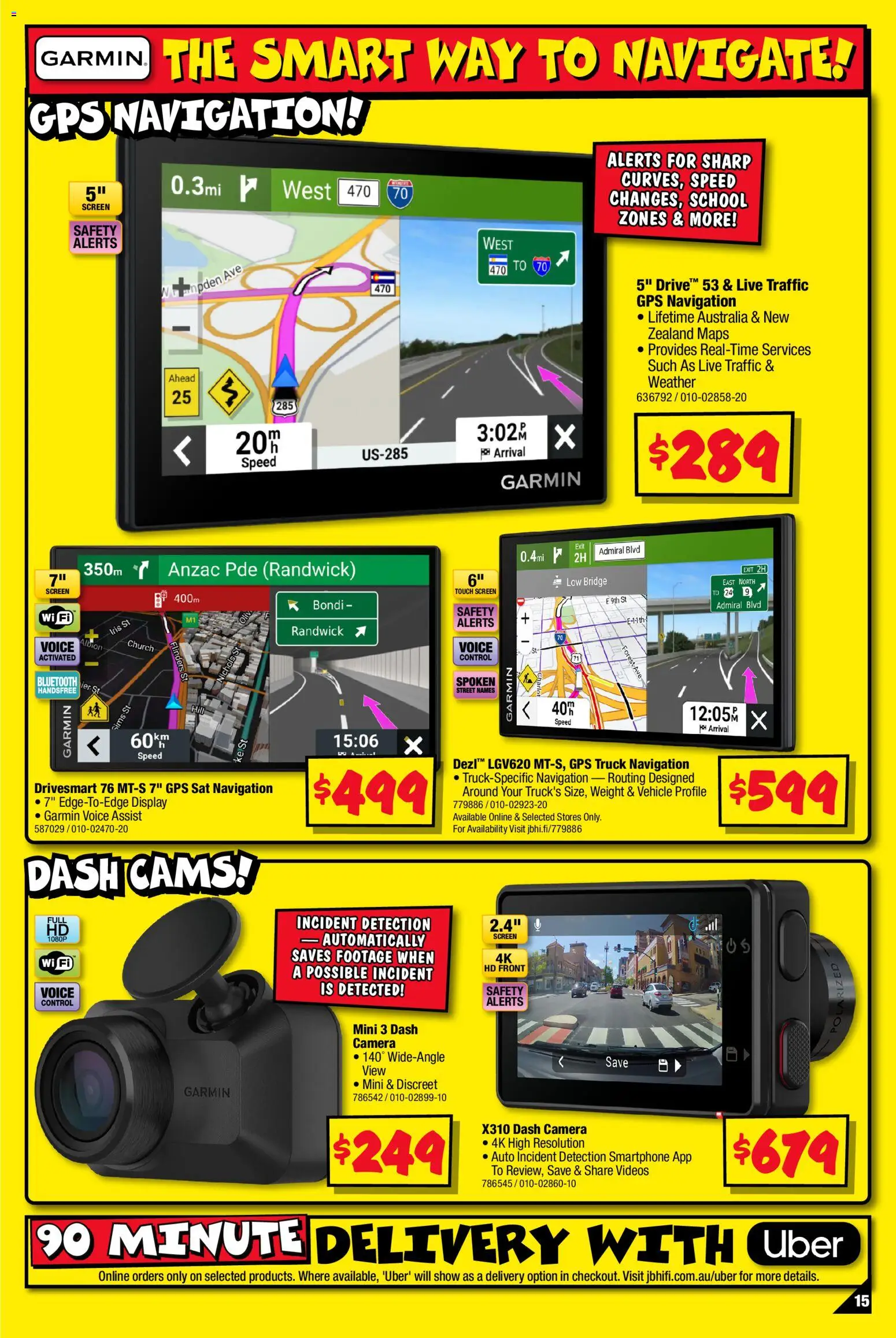 JB Hi-Fi catalogue - valid from 01/10/2026 | Page: 15 | Products: Camera, Weight, Screen, Navigation