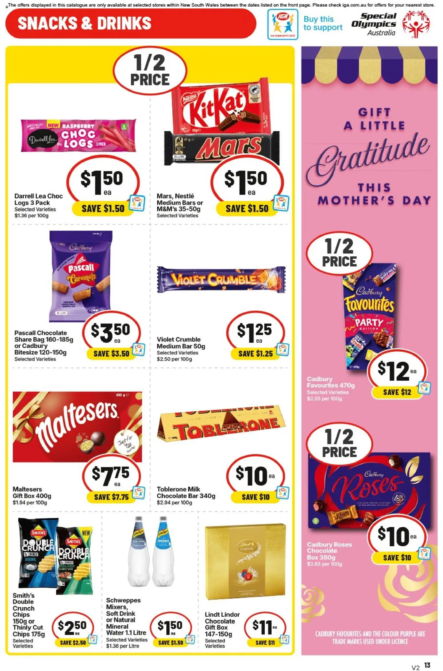 IGA catalogue - valid from 06.05.2026 | Page: 10 | Products: Box, Dairy, Chips, Raspberry