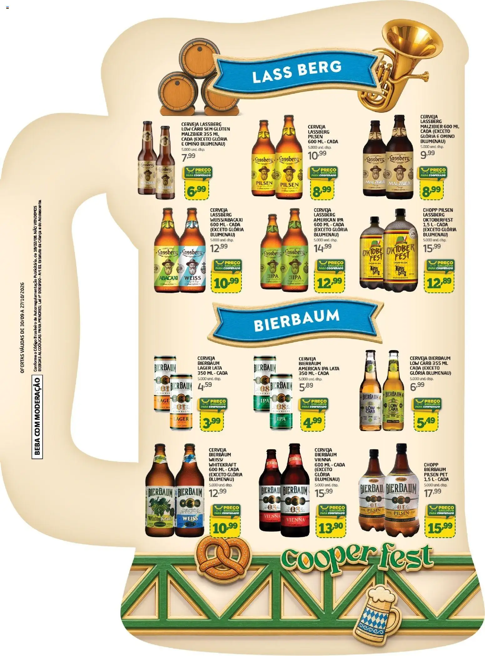 Cooper Folheto - válido de 30/09/2026 | Página: 9 | Produtos: Bebidas, Cerveja, Abacaxi