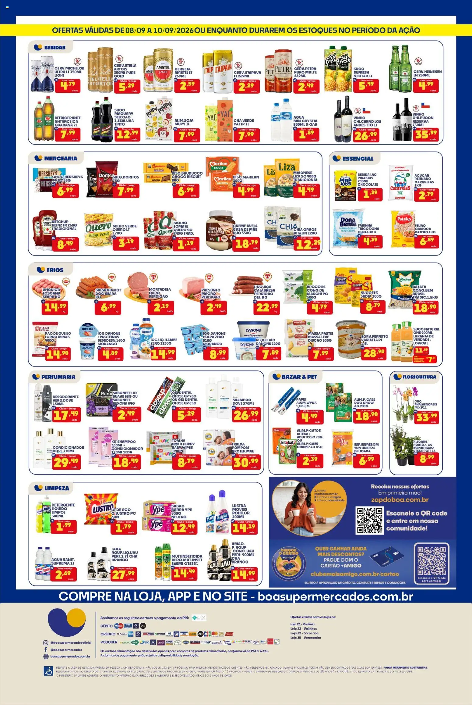 Boa Supermercados Folheto - válido de 08/09/2026 | Página: 2 | Produtos: Manjericão, Chocolate, Dove, Avelã