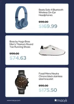 Preview of Macy's weekly ads valid from 01.06.2026 | Page: 2 | Products: Headphones
