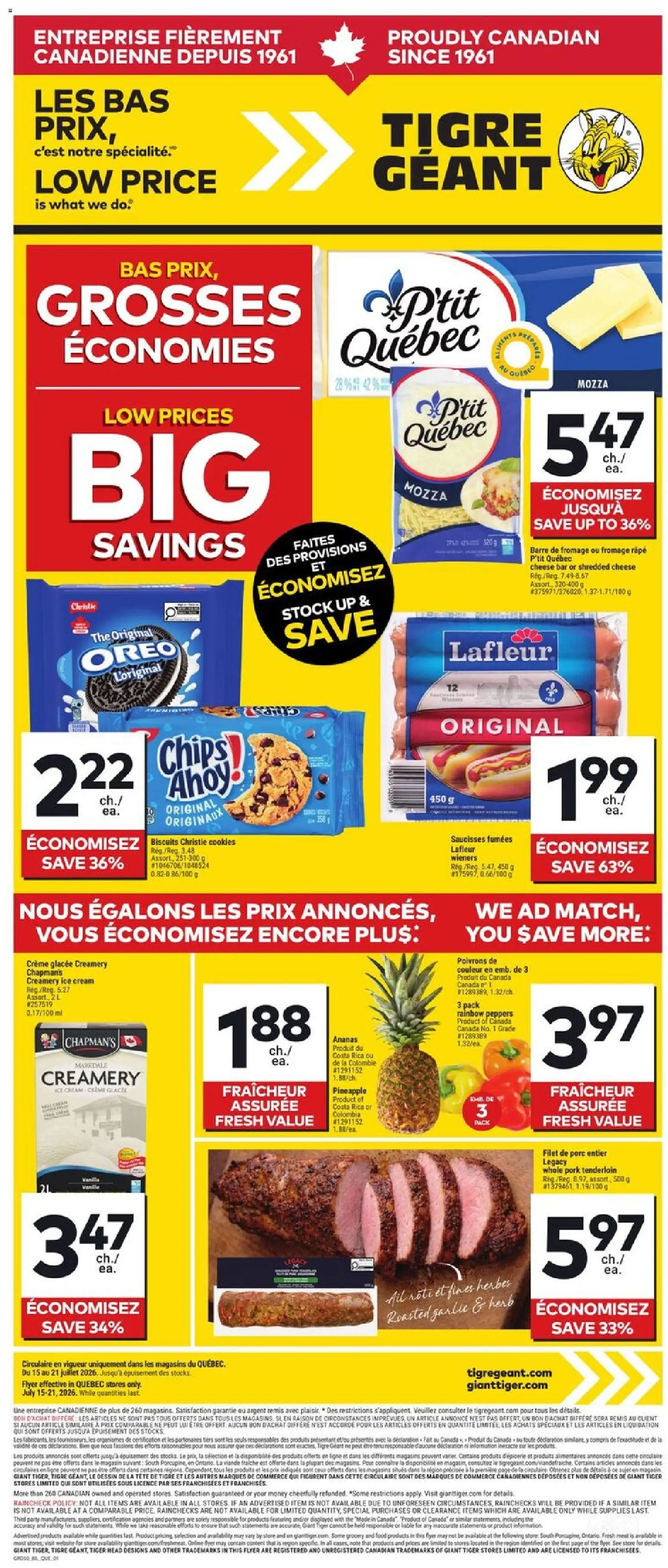 Giant Tiger Flyer catalogue cover