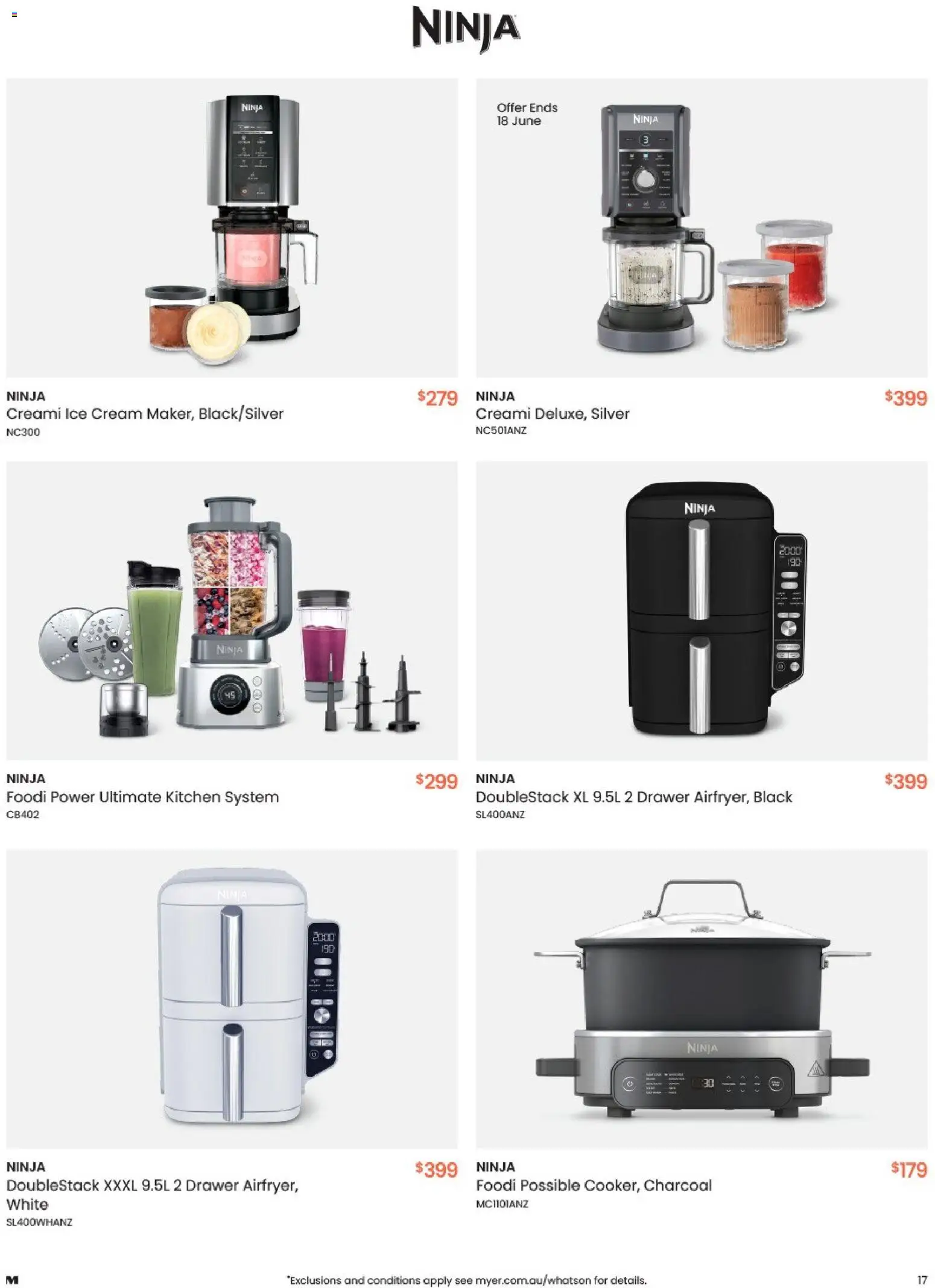 Myer catalogue - valid from 01.06.2026 | Page: 17 | Products: Drawer, Cream, Ice cream