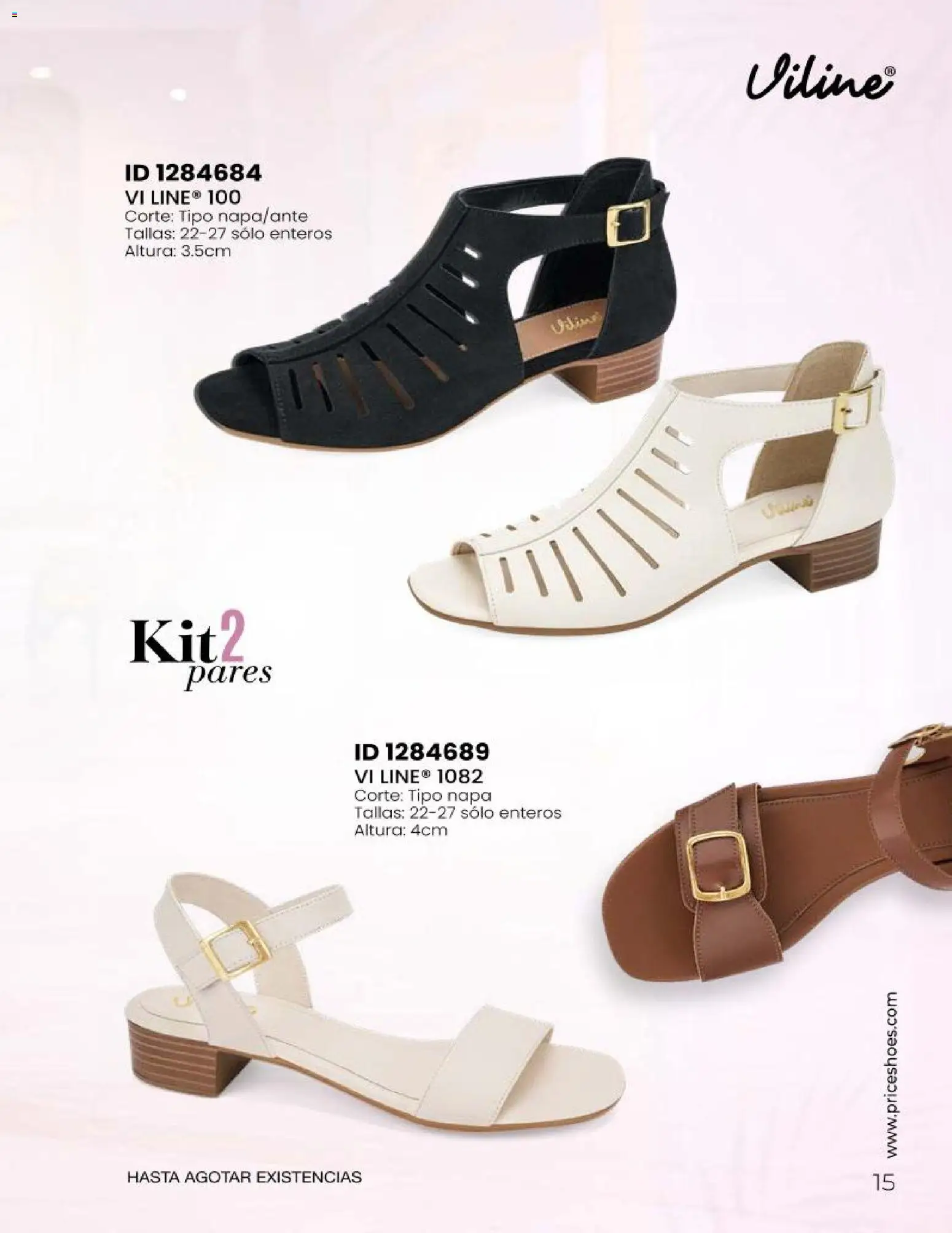 Nuevas ofertas de Price Shoes válidas en toda la República Mexicana desde el 23.04.2026. ¡Encuentra las mejores ofertas en Price Shoes catálogo Sandalias Kits! | Página: 15