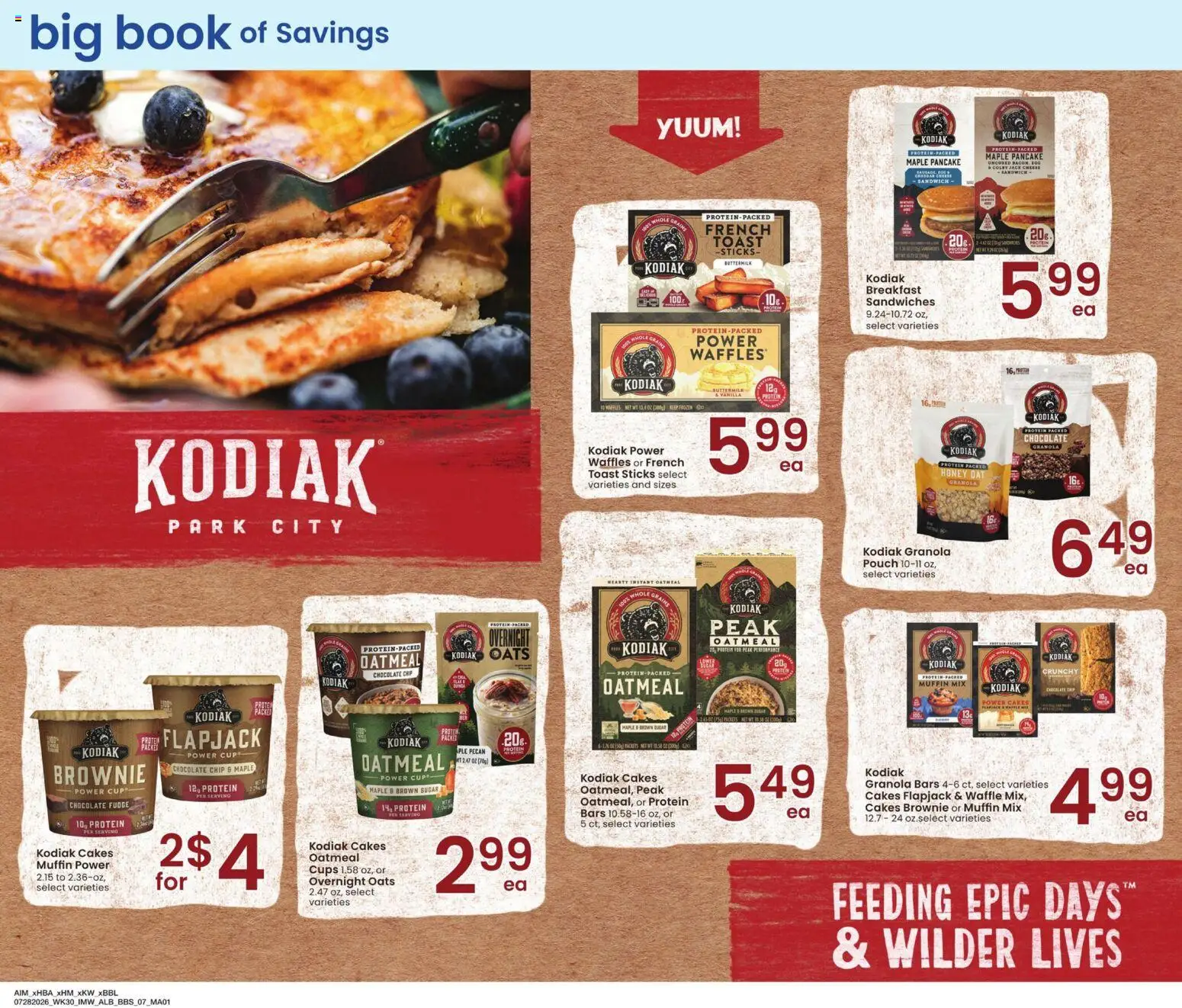 Albertsons Big Book of Savings - valid from 07/28/2026 | Page: 7 | Products: Cheese, Sugar, Muffin, Chocolate Chip