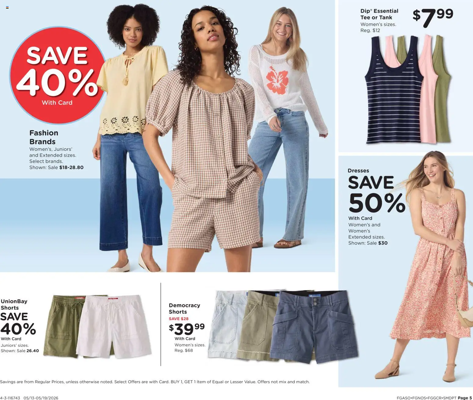Fred Meyer Home & Apparel - valid from 13.05.2026 | Page: 5 | Products: Shorts