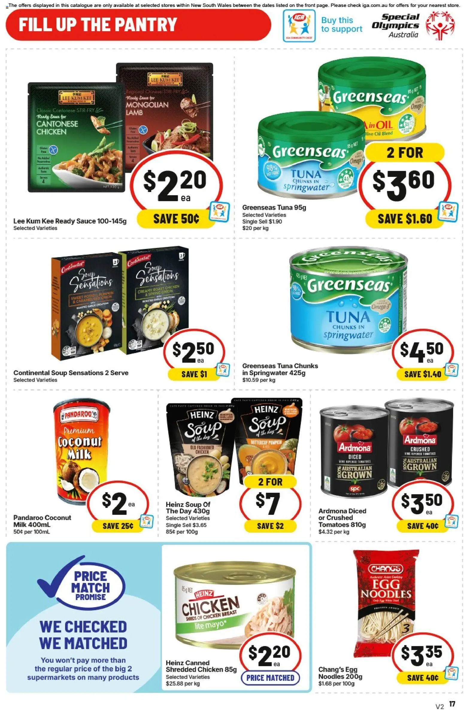 IGA catalogue - valid from 13.05.2026 | Page: 18 | Products: Chicken, Noodles, Sauce, Pumpkin