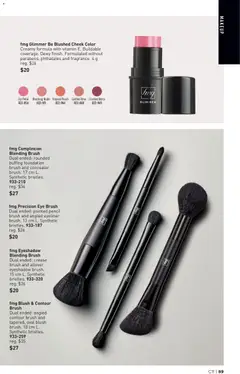 Preview of fmg Blush & Contour Brush, Dual ended: angled contour brush and tapered, oval blush brush. 18 cm L. Synthetic bristles. from shop Avon valid from 21.05.2026 | Page: 89