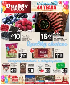 Preview of Quality Foods weekly flyer / circulaire from shop Quality Foods valid from 04.06.2026