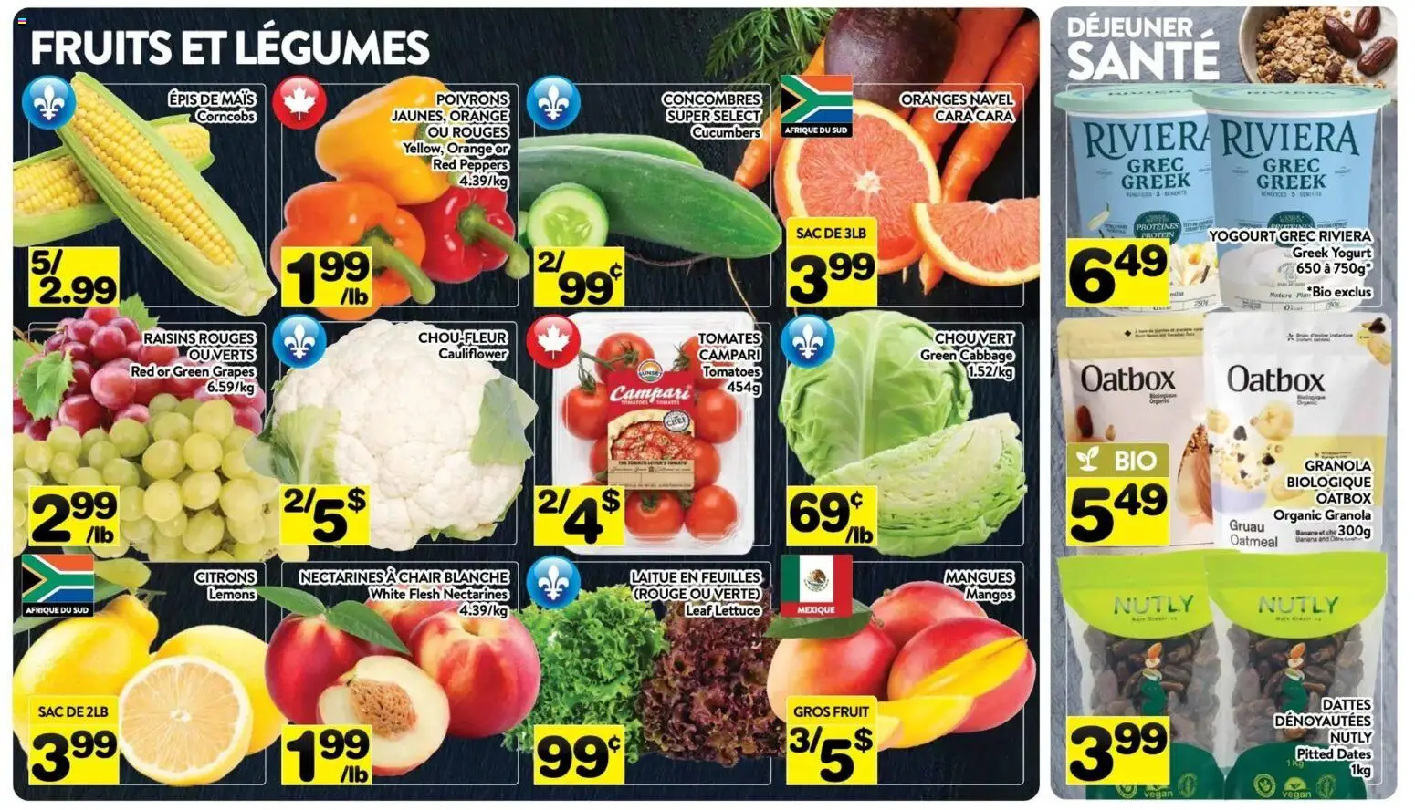 Pa Supermarché flyer valid from Aug 3, 2026 | Page: 2 | Products: Chair, Yogurt, Oranges, Tomatoes