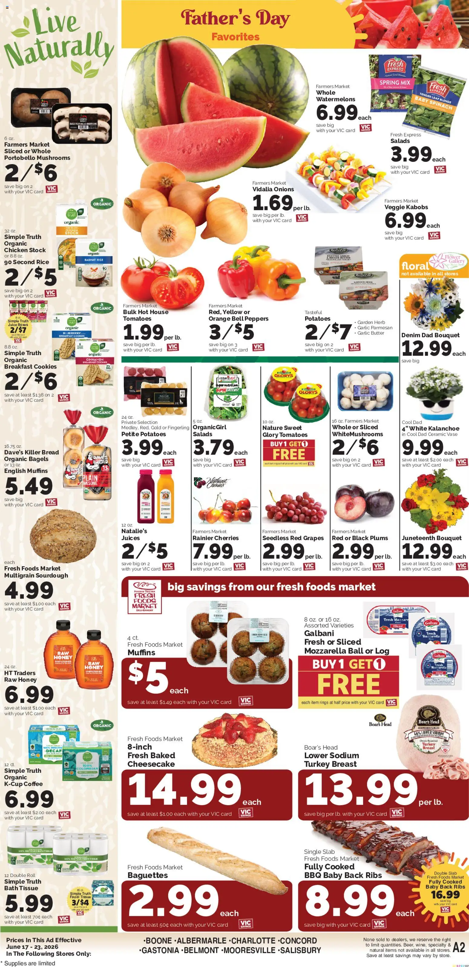 Harris Teeter Weekly Ad - NC - valid from 17.06.2026 | Page: 13 | Products: Vase, Coffee, Cookies, Grapes
