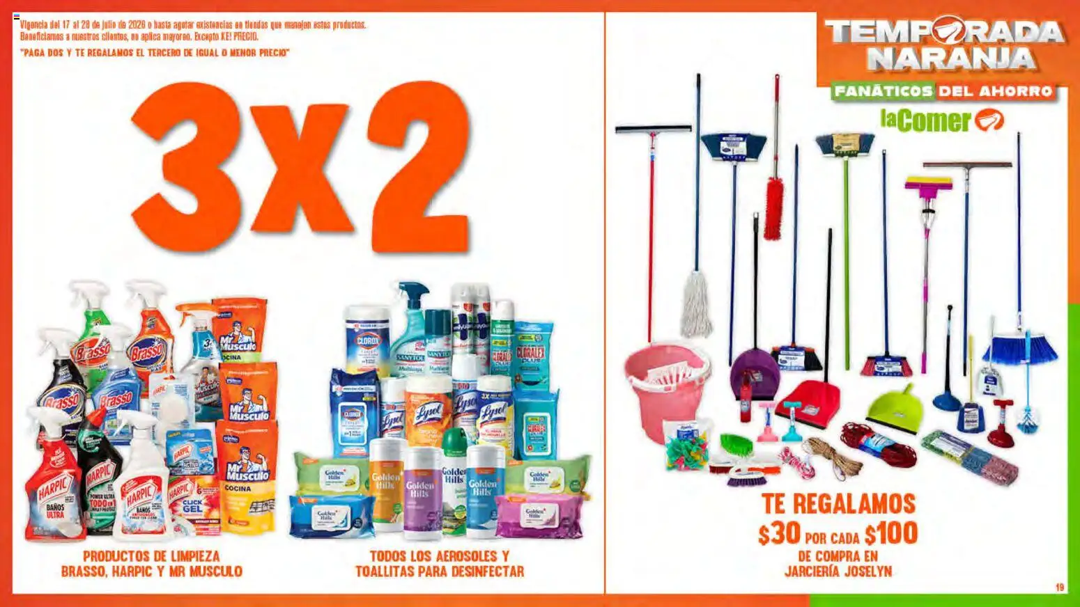 Nuevas ofertas de La Comer válidas en toda la República Mexicana desde el 17/07/2026. ¡Encuentra las mejores ofertas en La Comer folleto! | Página: 19 | Productos: Cocina, Té