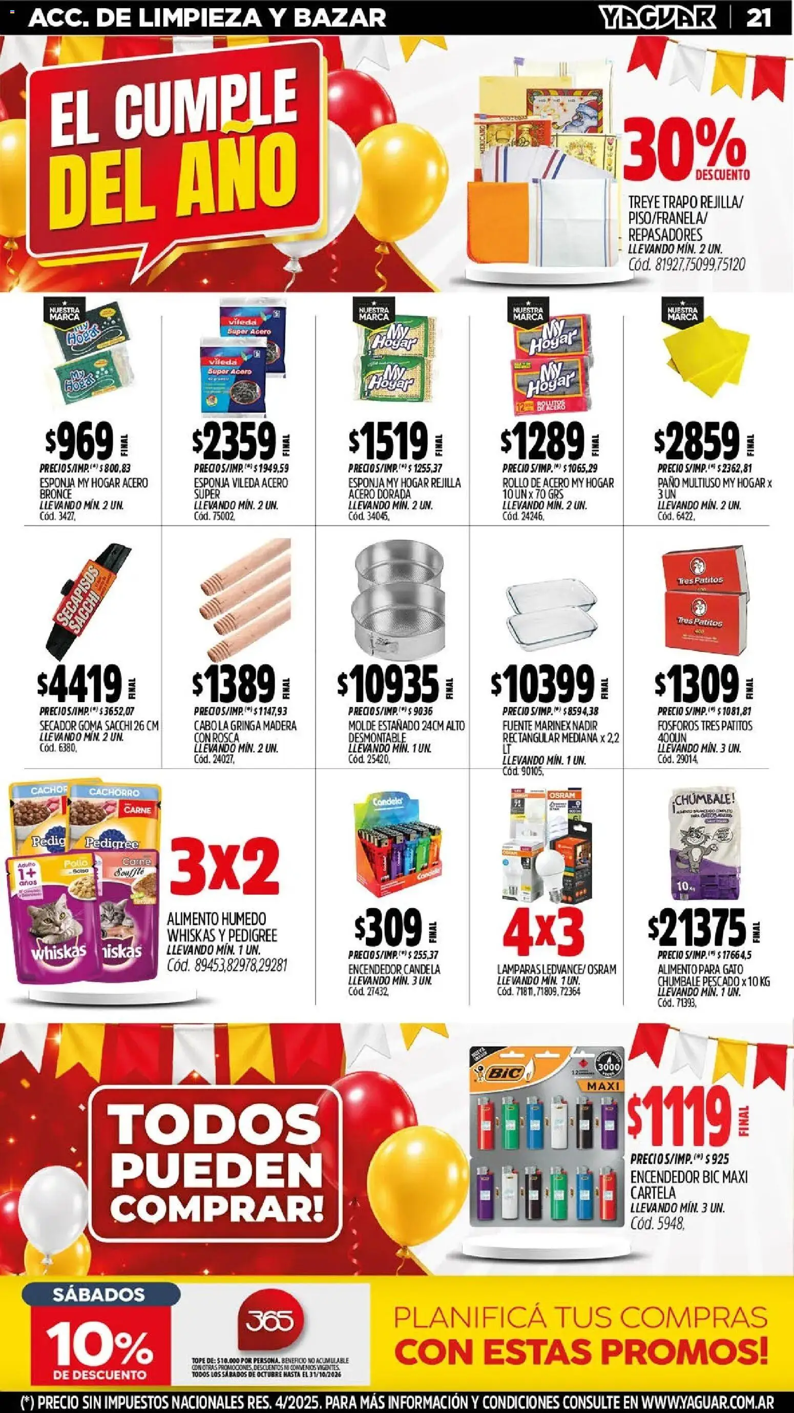Yaguar - Oferta Semanal Chaco │ válido desde el 12/10/2026 | Página: 23