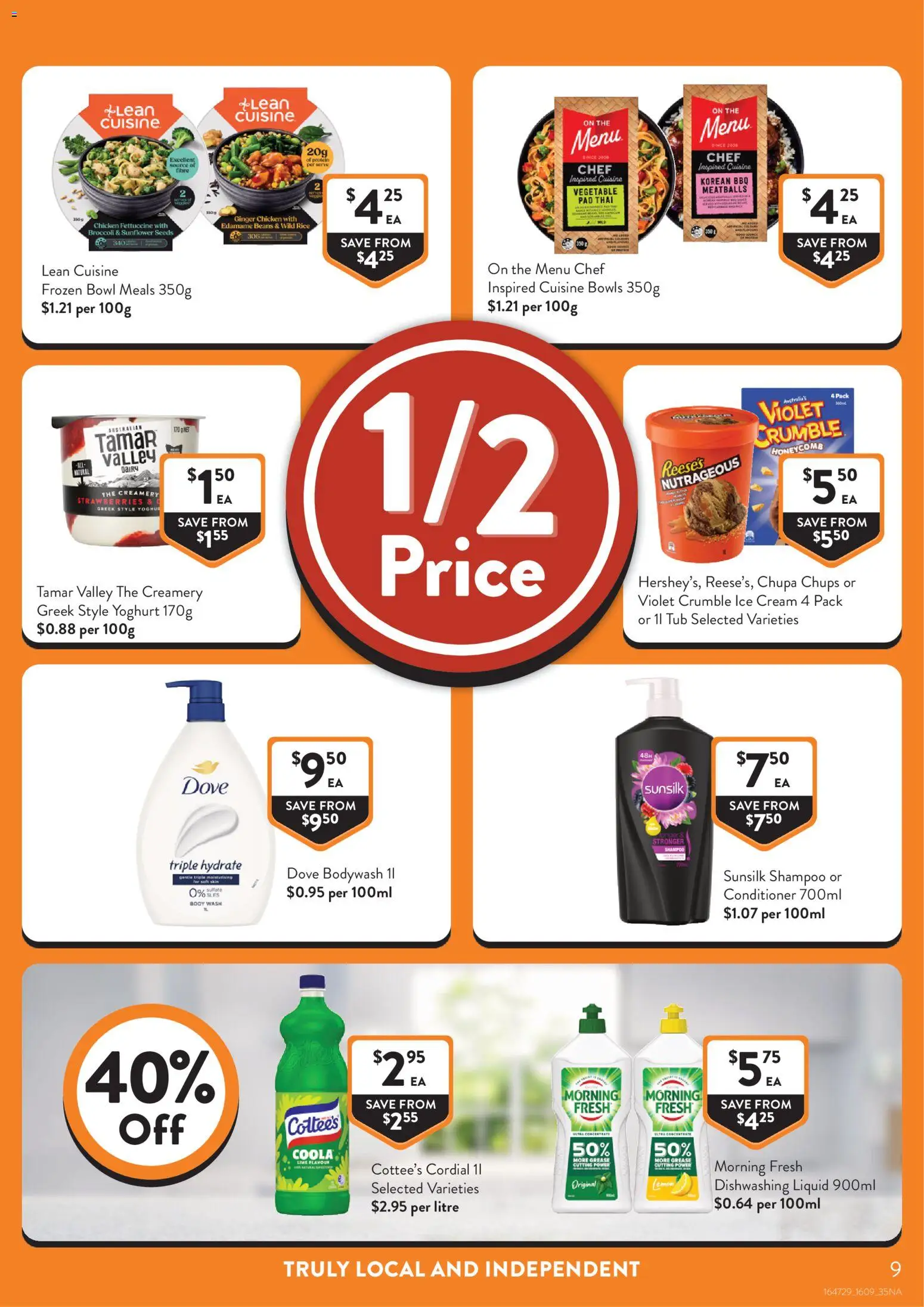 Foodworks catalogue - valid from 16/09/2026 | Page: 9 | Products: Yoghurt, Cream, Ice, Beans