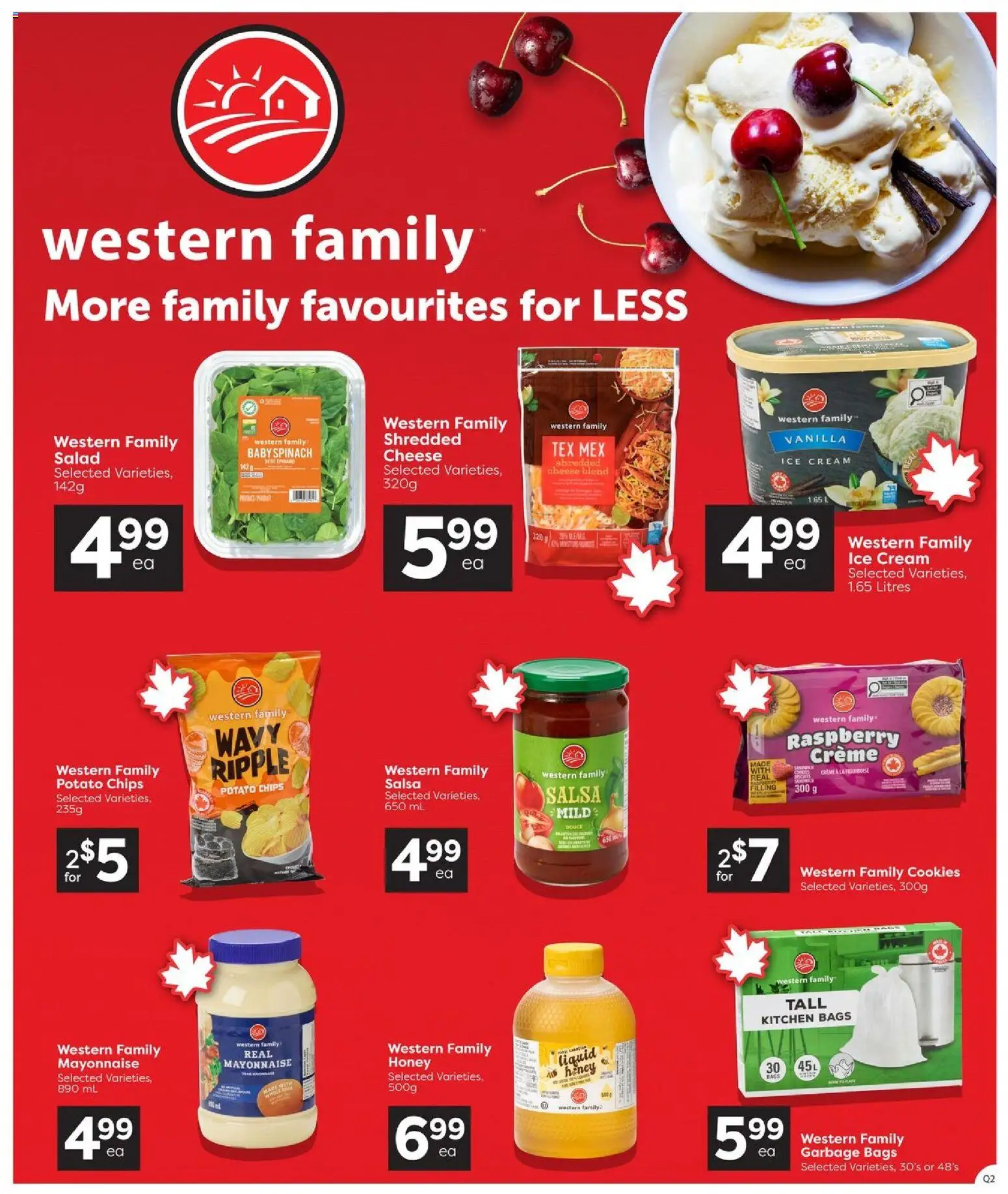 Quality Foods flyer valid from Sep 3, 2026 | Page: 15 | Products: Cream, Salad, Baby spinach, Vanilla