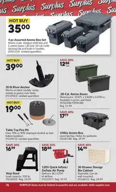 Preview of Princess Auto flyer - 2 Week Sale! from shop Princess Auto valid from 19.05.2026 | Page: 84 | Products: PC, Table, Cabinet, Box