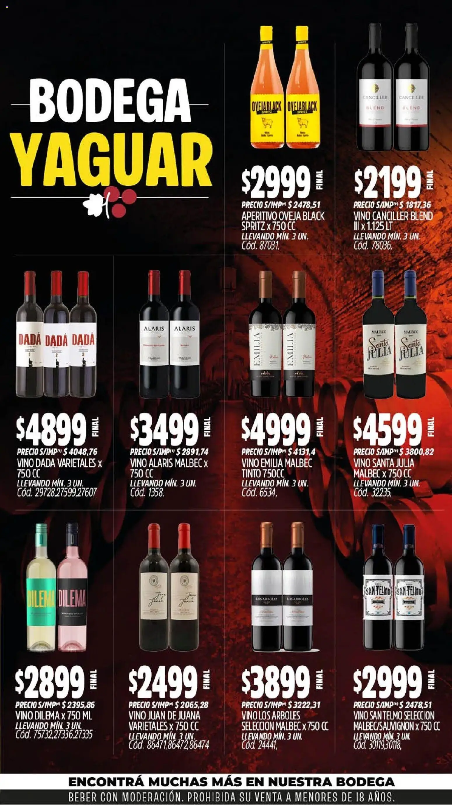 Yaguar - Oferta Semanal Salta │ válido desde el 21/09/2026 | Página: 7 | Productos: Vino