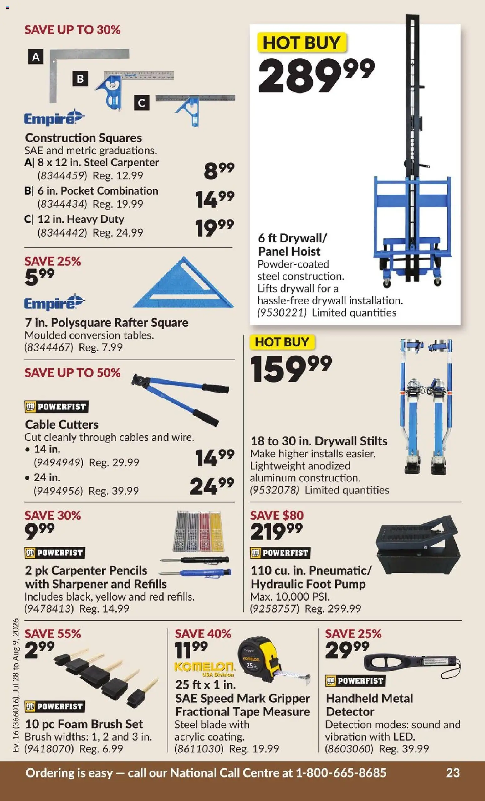 Princess Auto flyer valid from Jul 28, 2026 | Page: 28 | Products: PC, Cable, Foam, Brush
