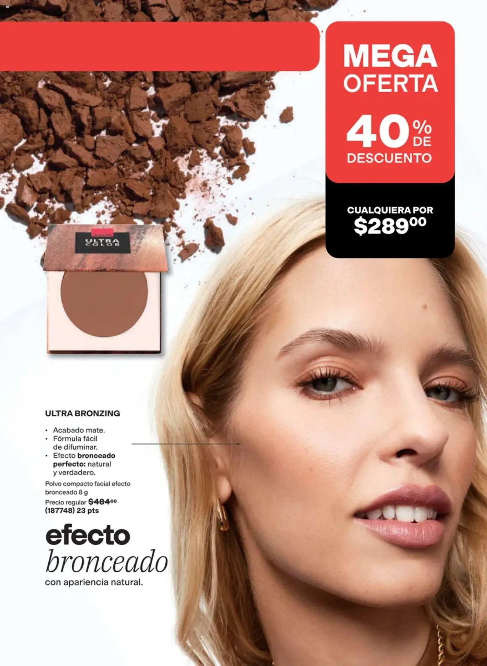 Nuevas ofertas de AVON válidas en toda la República Mexicana desde el 02/10/2026. ¡Encuentra las mejores ofertas en AVON campaña 15 2026! | Página: 165 | Productos: Polvo compacto, Polvo
