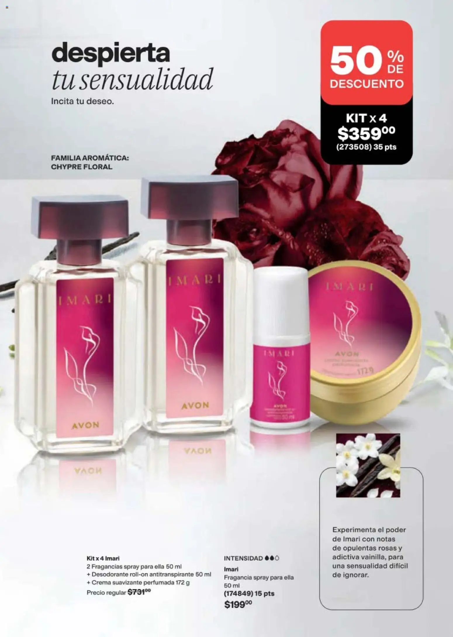 Nuevas ofertas de AVON válidas en toda la República Mexicana desde el 11/09/2026. ¡Encuentra las mejores ofertas en AVON campaña 14 2026! | Página: 75 | Productos: Desodorante, Crema, Suavizante, Fragancia