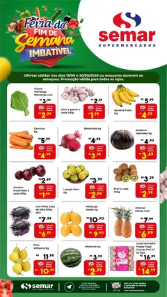 Semar Supermercado ofertas Feira - Pré-Visualização do folheto da loja Semar Supermercado, válido de 19/09/2026