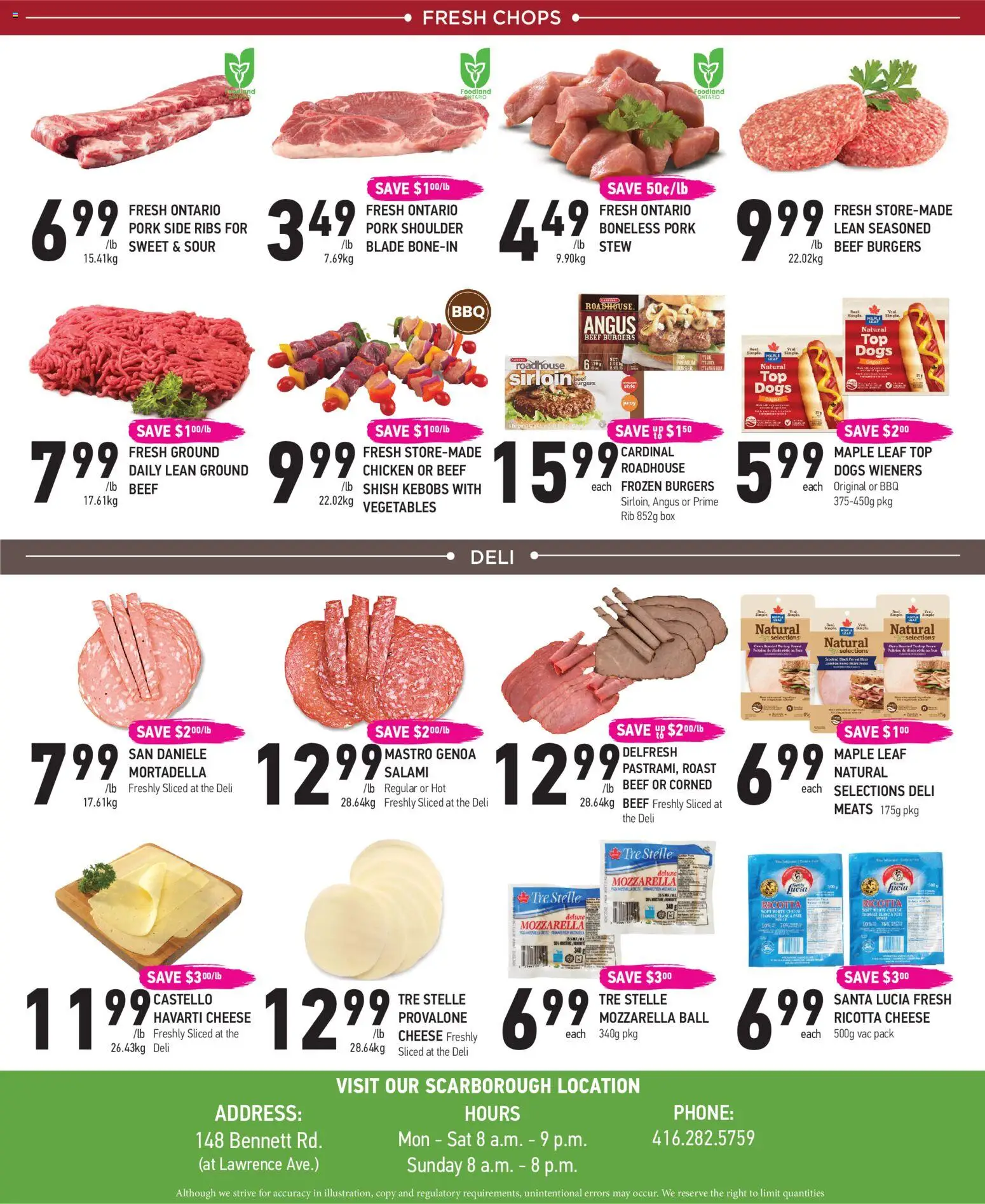Coppas Fresh Market flyer valid from 21.05.2026 | Page: 4 | Products: Beef, Cheese, Chicken, Pork
