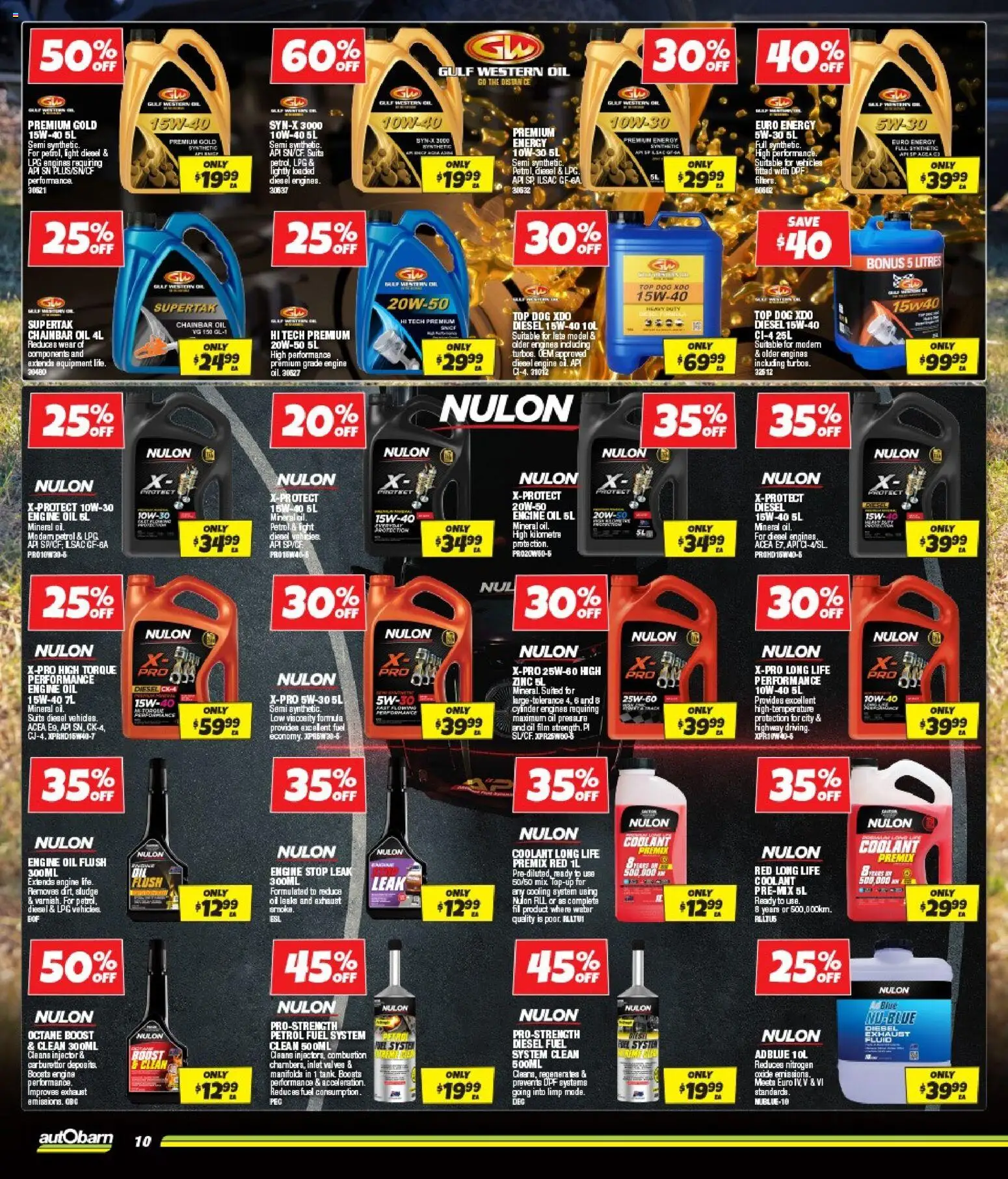 Autobarn catalogue - valid from 25.03.2026 | Page: 10 | Products: Oil, Water, Modem, Zinc
