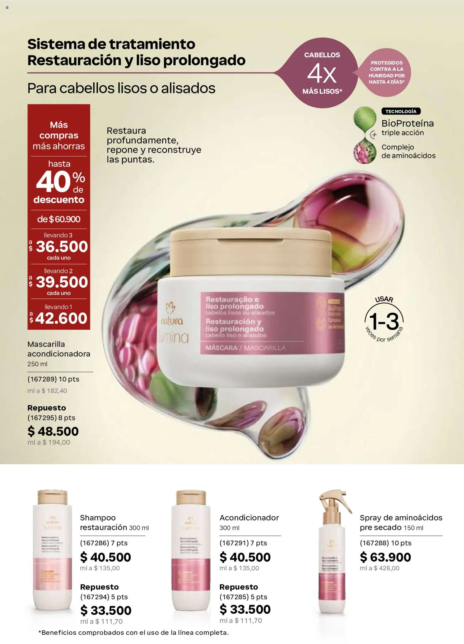 Natura revista - valida desde el 02/09/2026 | Página: 149 | Productos: Shampoo, Mascarilla, Máscara, Acondicionador