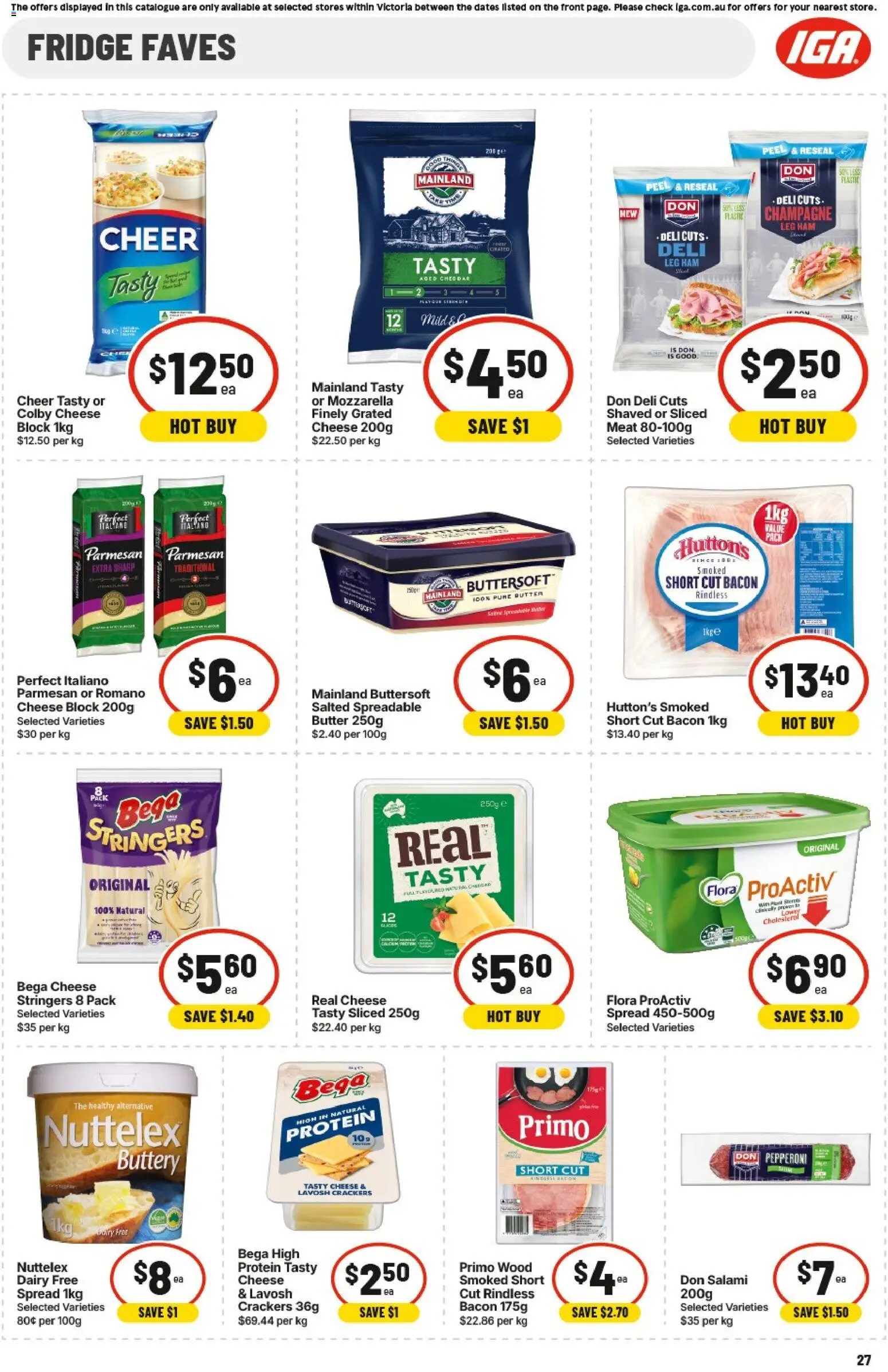 IGA catalogue - valid from 20.05.2026 | Page: 27 | Products: Crackers, Salami, Peel, Wood