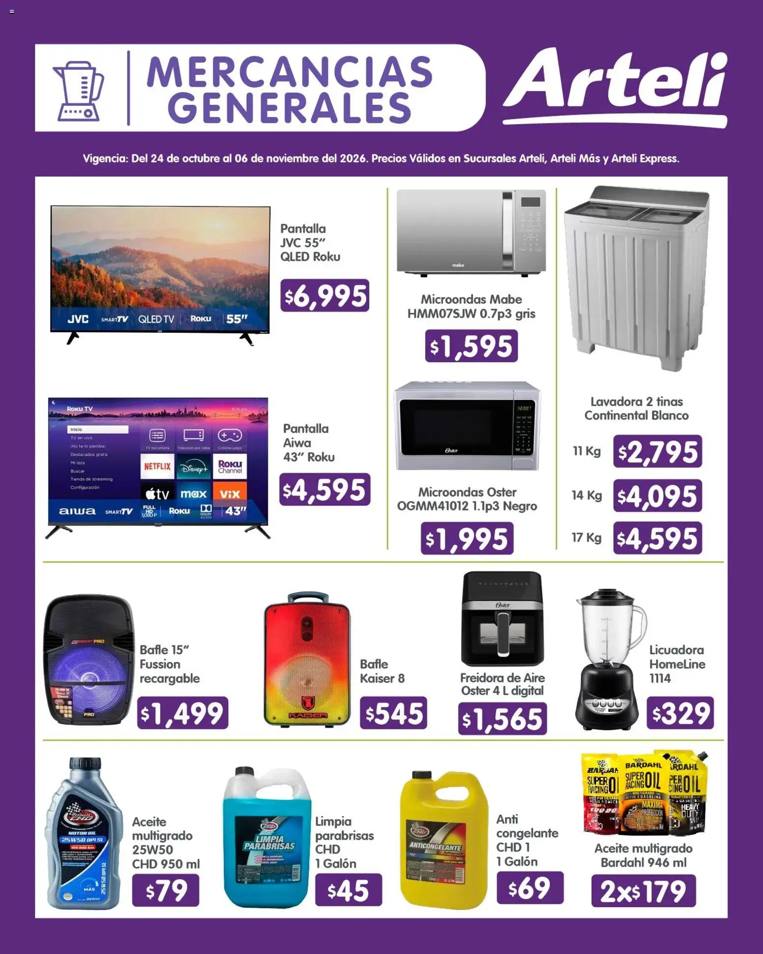 Nuevas ofertas de Arteli válidas en toda la República Mexicana desde el 24/10/2026. ¡Encuentra las mejores ofertas en Arteli folleto Quincenal! | Página: 14