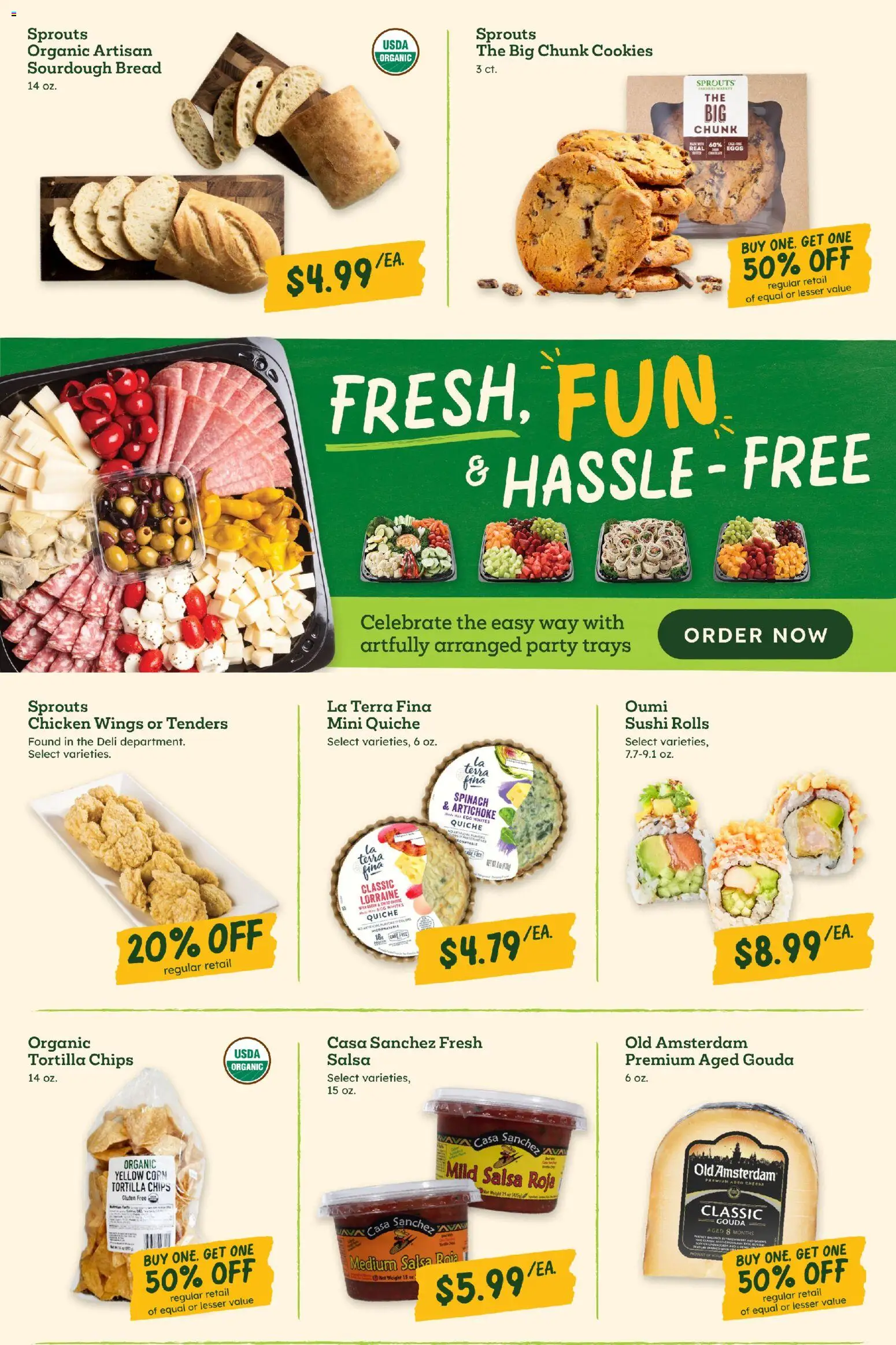 Sprouts Weekly Ad - valid from 17.06.2026 | Page: 8 | Products: Corn, Spinach, Eggs, Chips