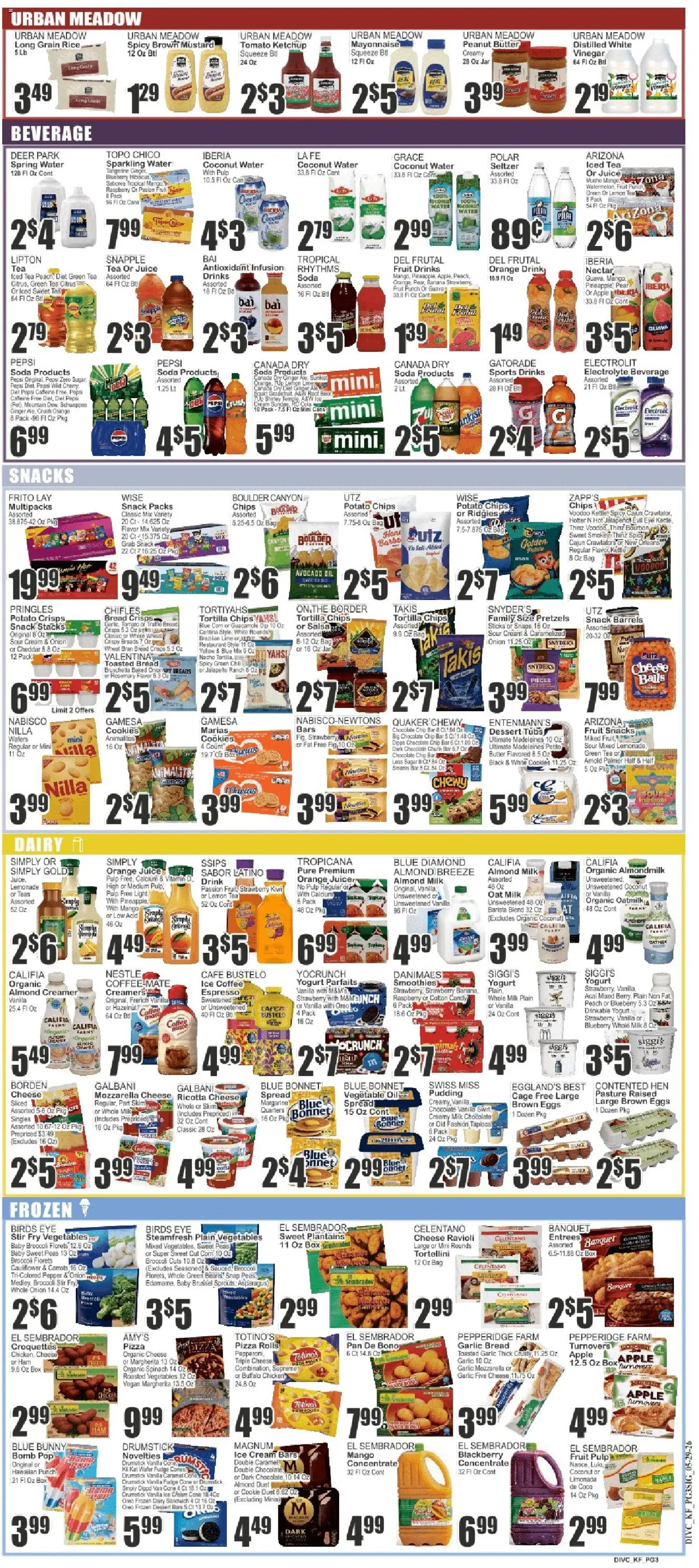 Food Universe Weekly Ad - valid from 29.05.2026 | Page: 3 | Products: Broccoli, Avocado, Vegetables, Cauliflower