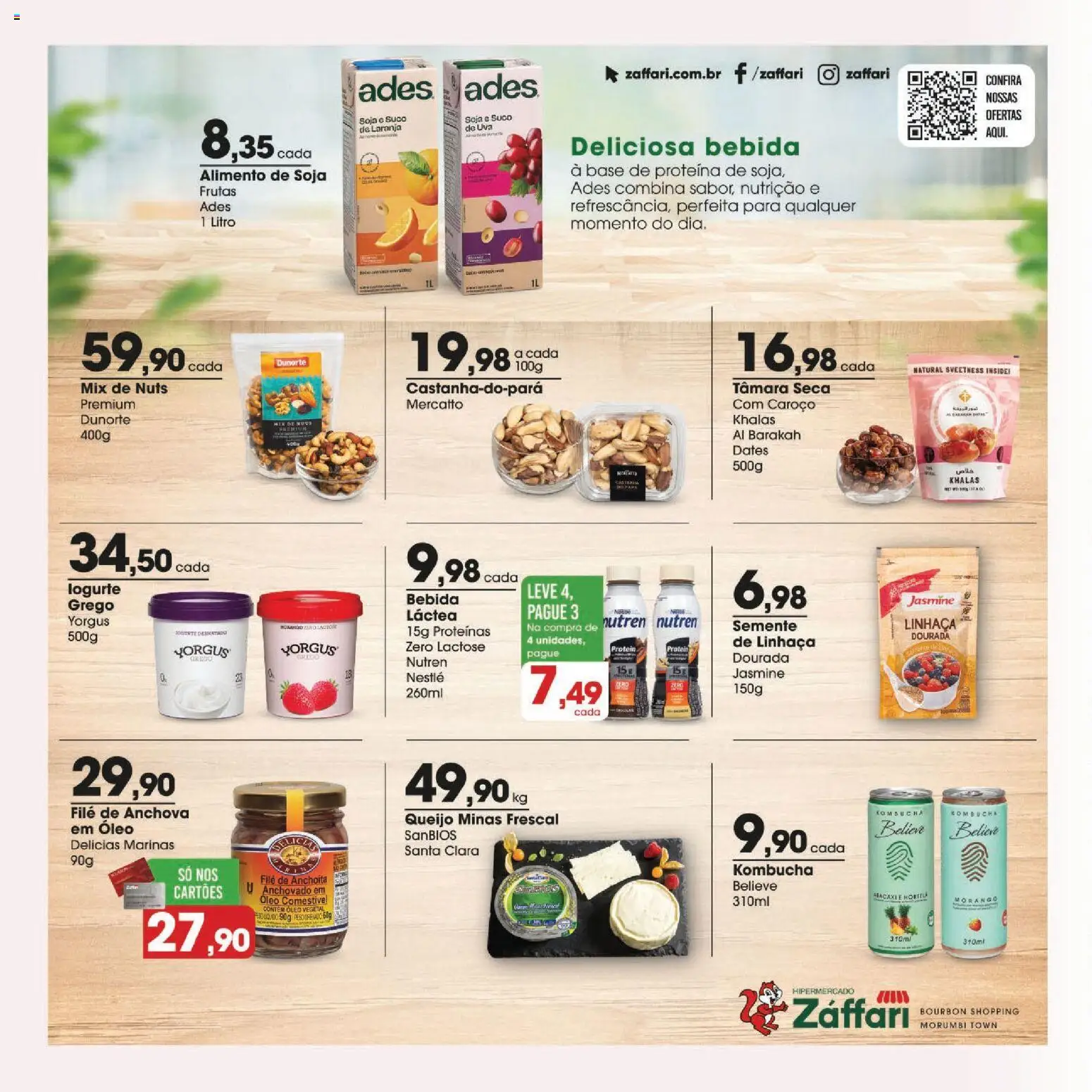 Zaffari Folheto - válido de 03/09/2026 | Página: 12 | Produtos: Uva, Óleo, Anchova, Proteína