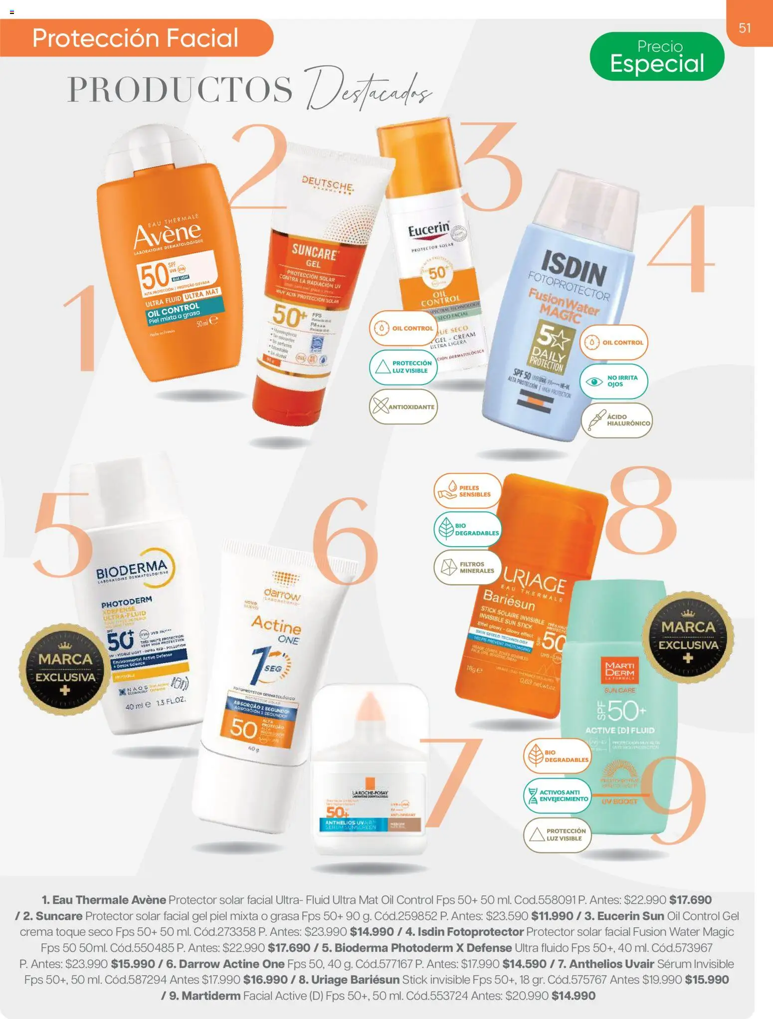 Cruz Verde - Dermocosmética │ válido desde el 31.08.2026 | Página: 51 | Productos: Protector solar, Crema, Serum