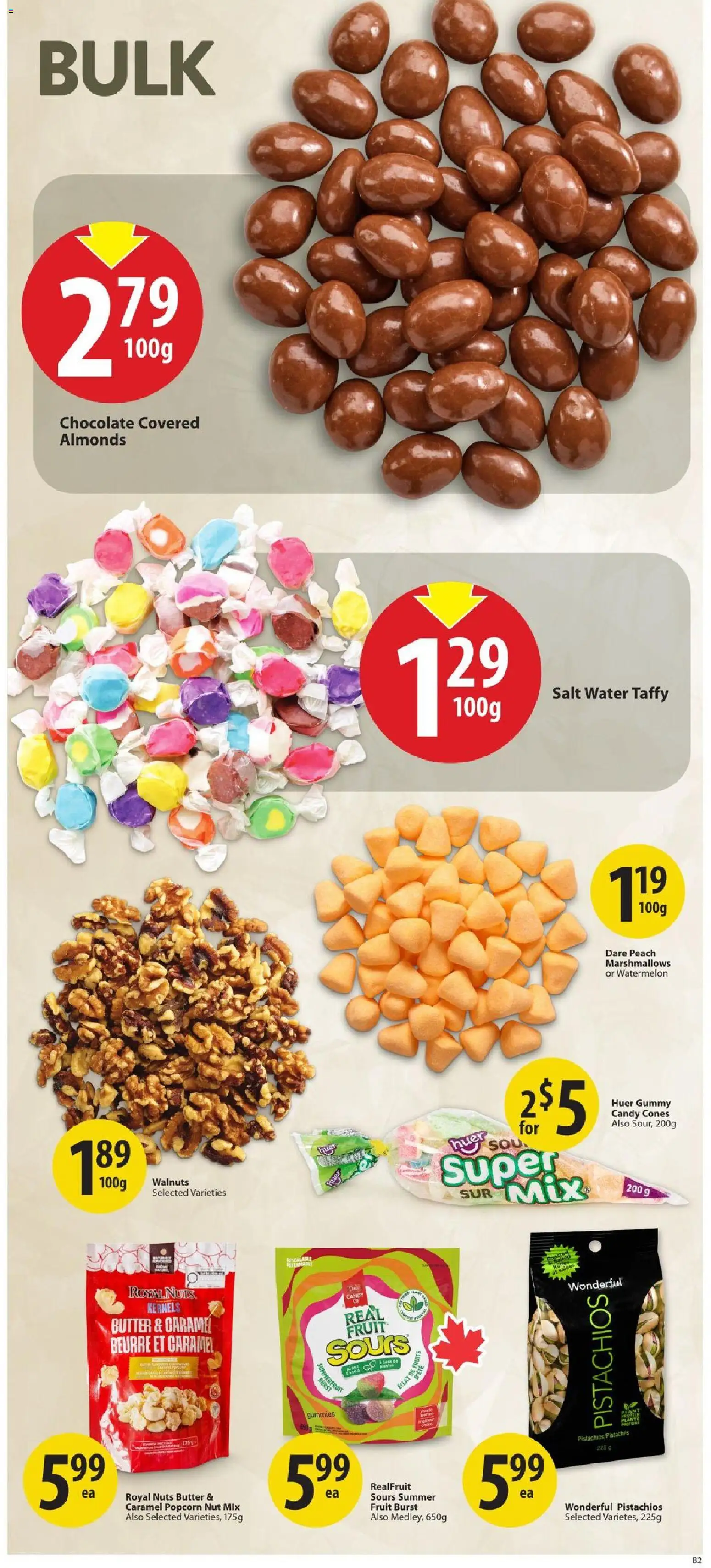 Save on foods flyer valid from Jul 2, 2026 | Page: 22 | Products: Nuts, Butter, Chocolate