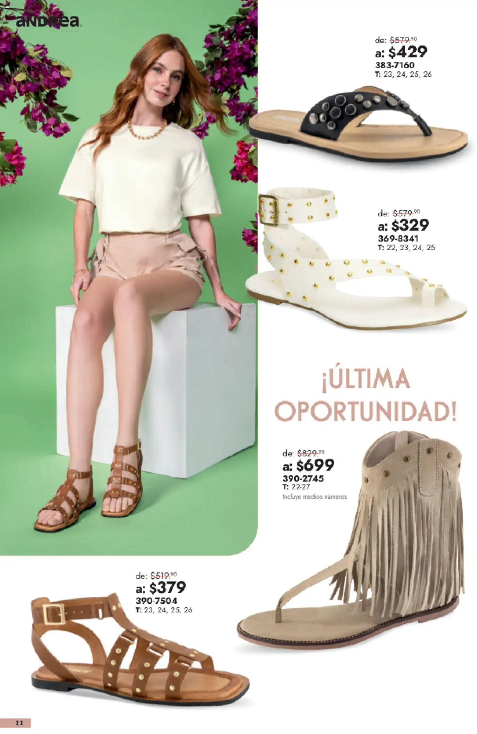 Nuevas ofertas de Andrea válidas en toda la República Mexicana desde el 26/07/2026. ¡Encuentra las mejores ofertas en Andrea catálogo Outlet! | Página: 22