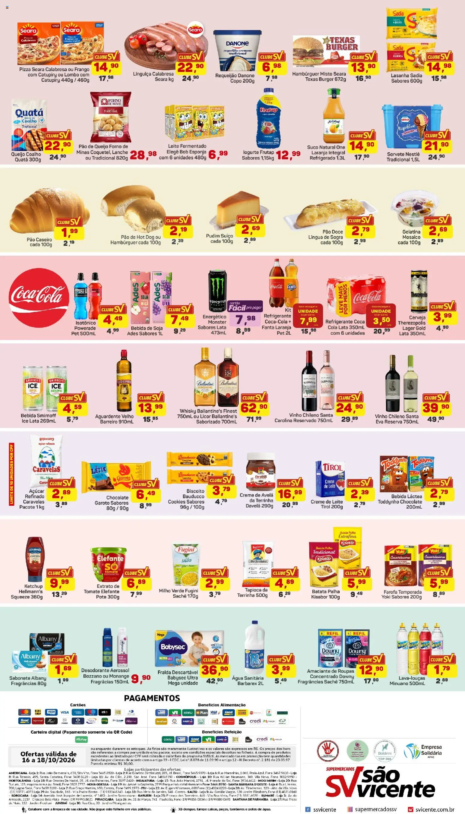 Supermercados São Vicente Folheto - válido de 16/10/2026 | Página: 2