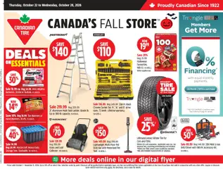 Preview of Canadian Tire weekly flyer from shop Canadian Tire valid from Oct 22, 2026