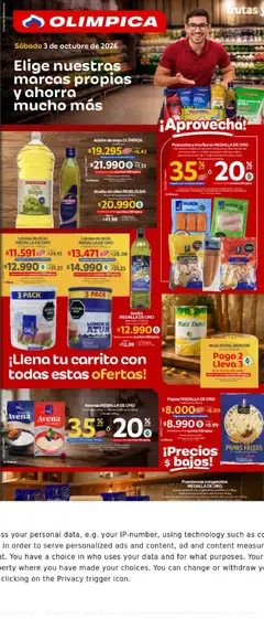 Olímpica Haz tu mercado completo con nuestras Marcas -  Vista previa de la revista de la tienda Olímpica valido desde el 03/10/2026