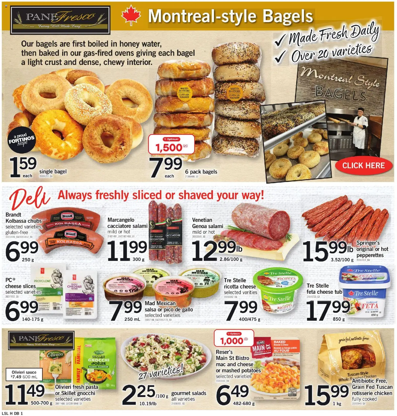 Loblaws flyer valid from 04.06.2026 | Page: 3 | Products: Potatoes, Cheese, Salami, Chicken