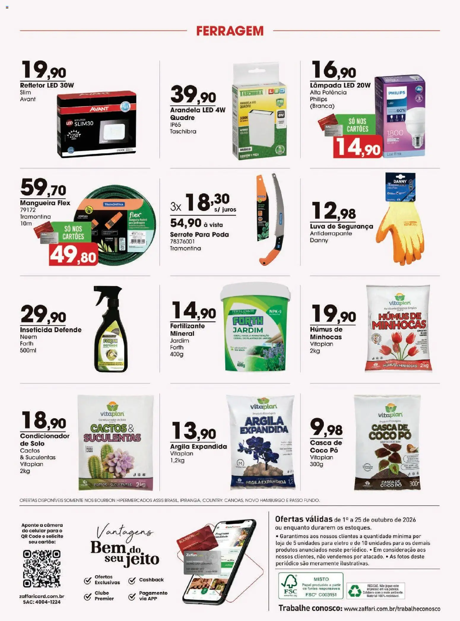 Zaffari Folheto - válido de 01/10/2026 | Página: 14 | Produtos: Pó, Mangueira, Lâmpada led, Câmera