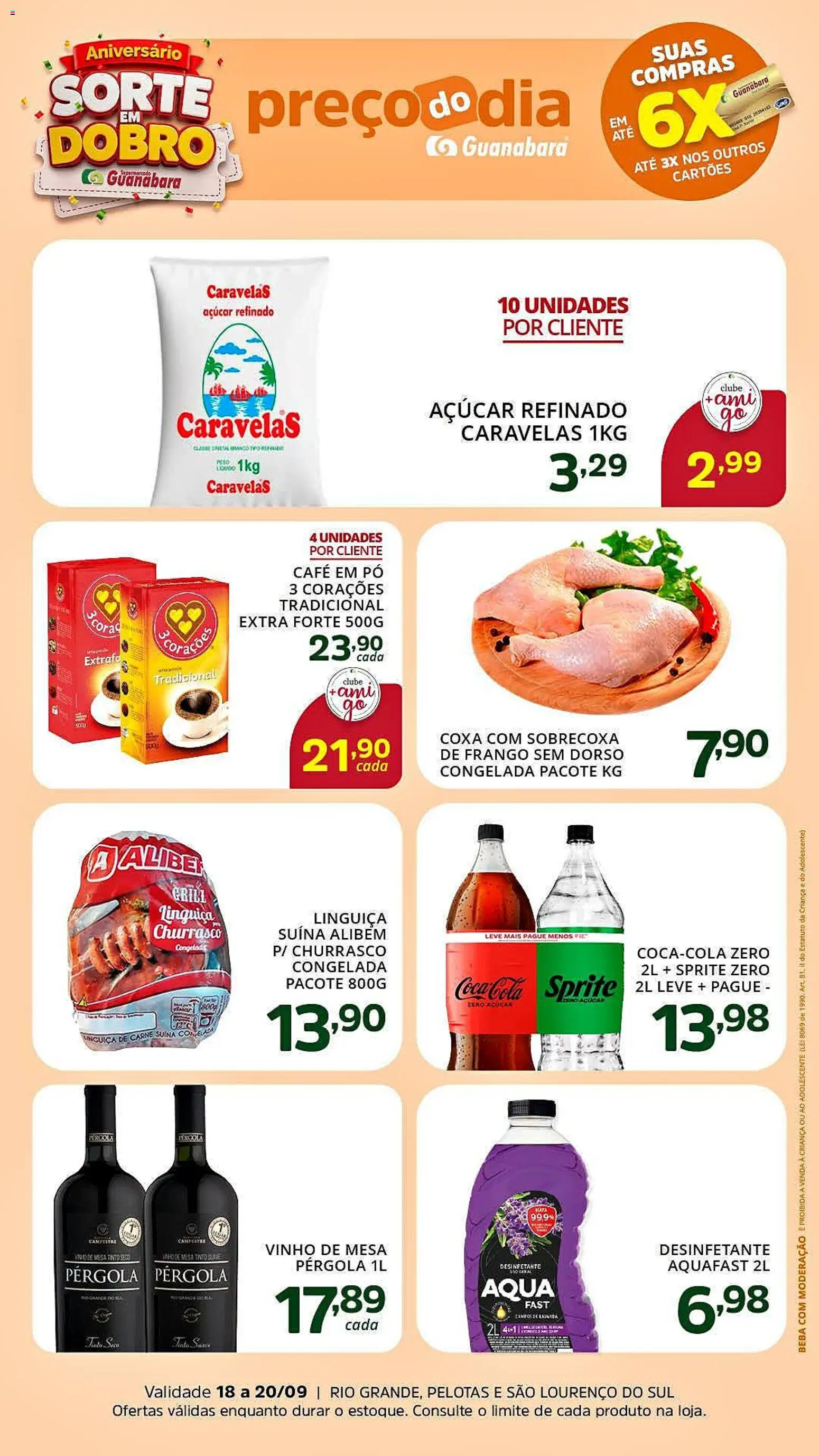 Supermercado Guanabara Folheto - válido de 18/09/2026 | Página: 2 | Produtos: Grill, Café, Vinho, Desinfetante