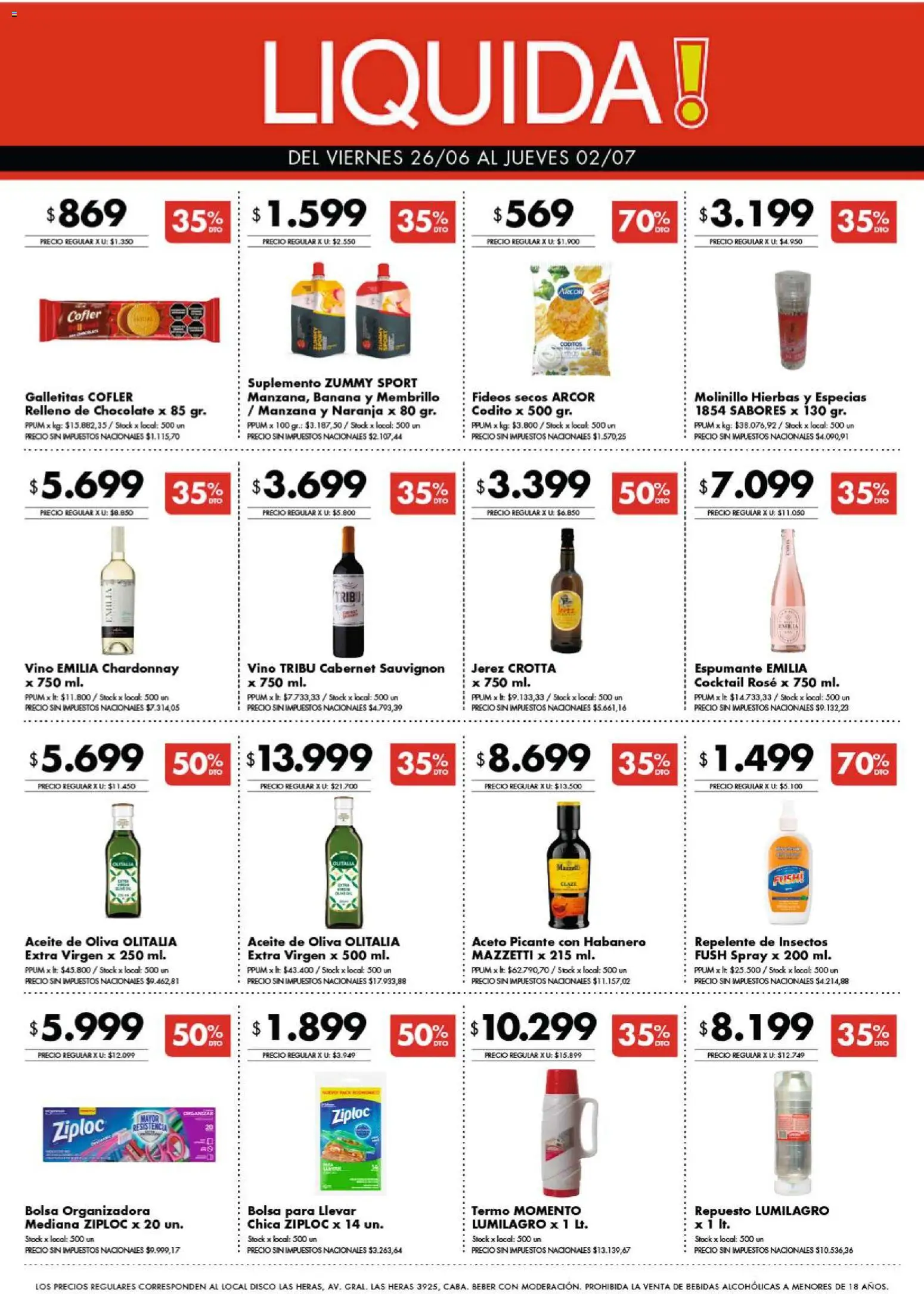 Disco - Ofertas | Córdoba │ válido desde el 25/06/2026 | Página: 9 | Productos: Aceite, Aceto, Vino, Fideos