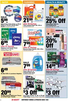 Preview of Bi-Mart weekly ads valid from 09/15/2026 | Page: 4 | Products: Soap, Pads, Underwear, Paper towels