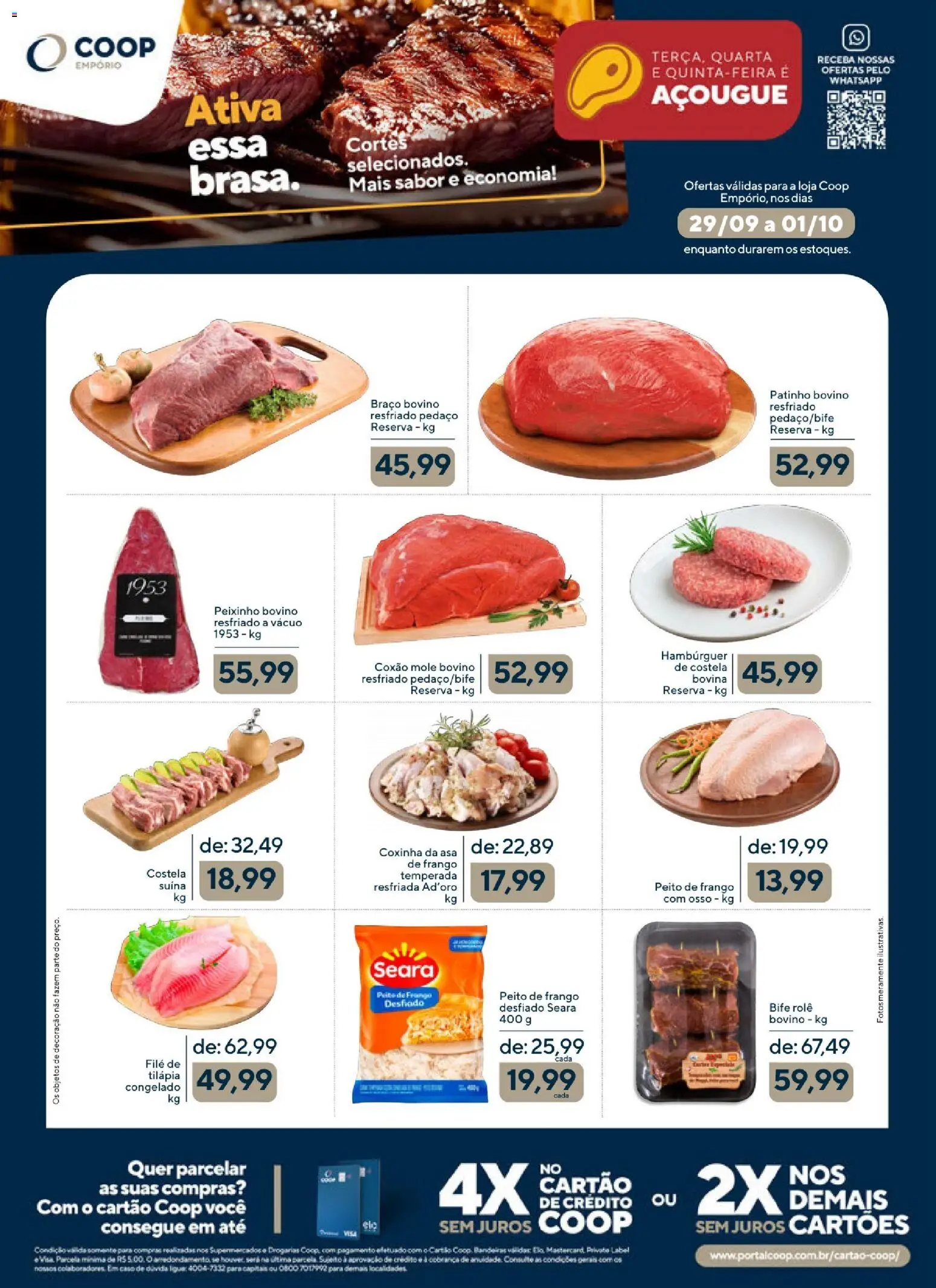 Coop Folheto - válido de 29/09/2026 | Página: 2 | Produtos: Coxão mole, Decoração, Tilápia, Peito de frango