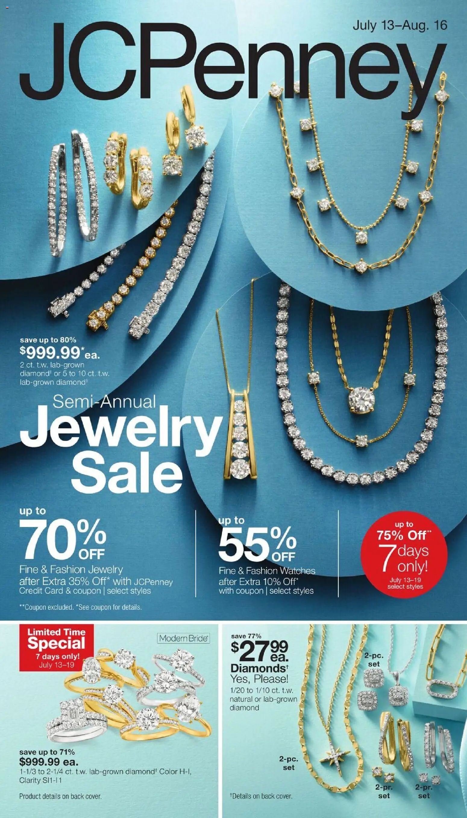 JCPenney Semi-Annual Jewelry Sale | 07/13 catalogue cover