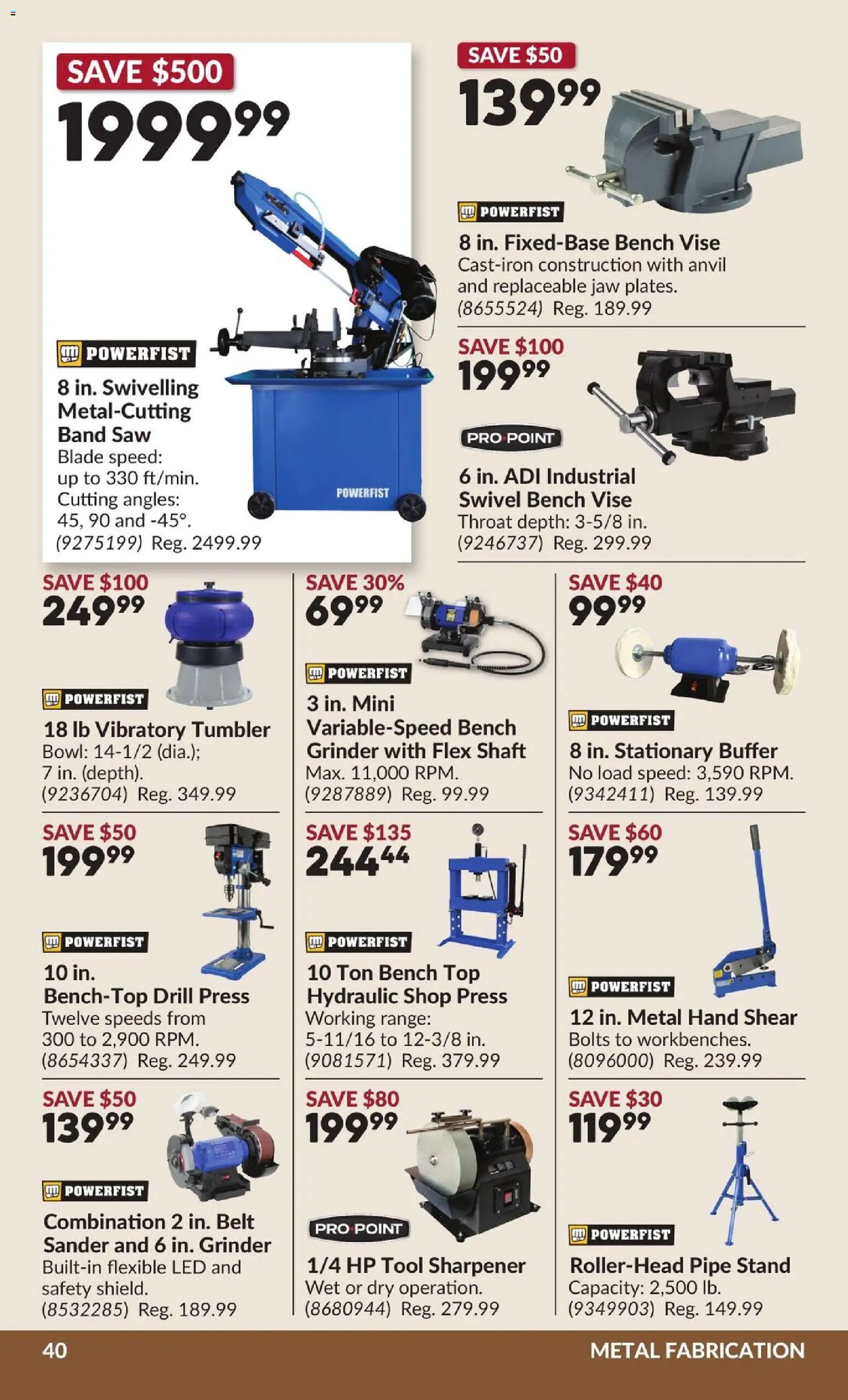 Princess Auto flyer valid from Jul 28, 2026 | Page: 45 | Products: Belt, Grinder
