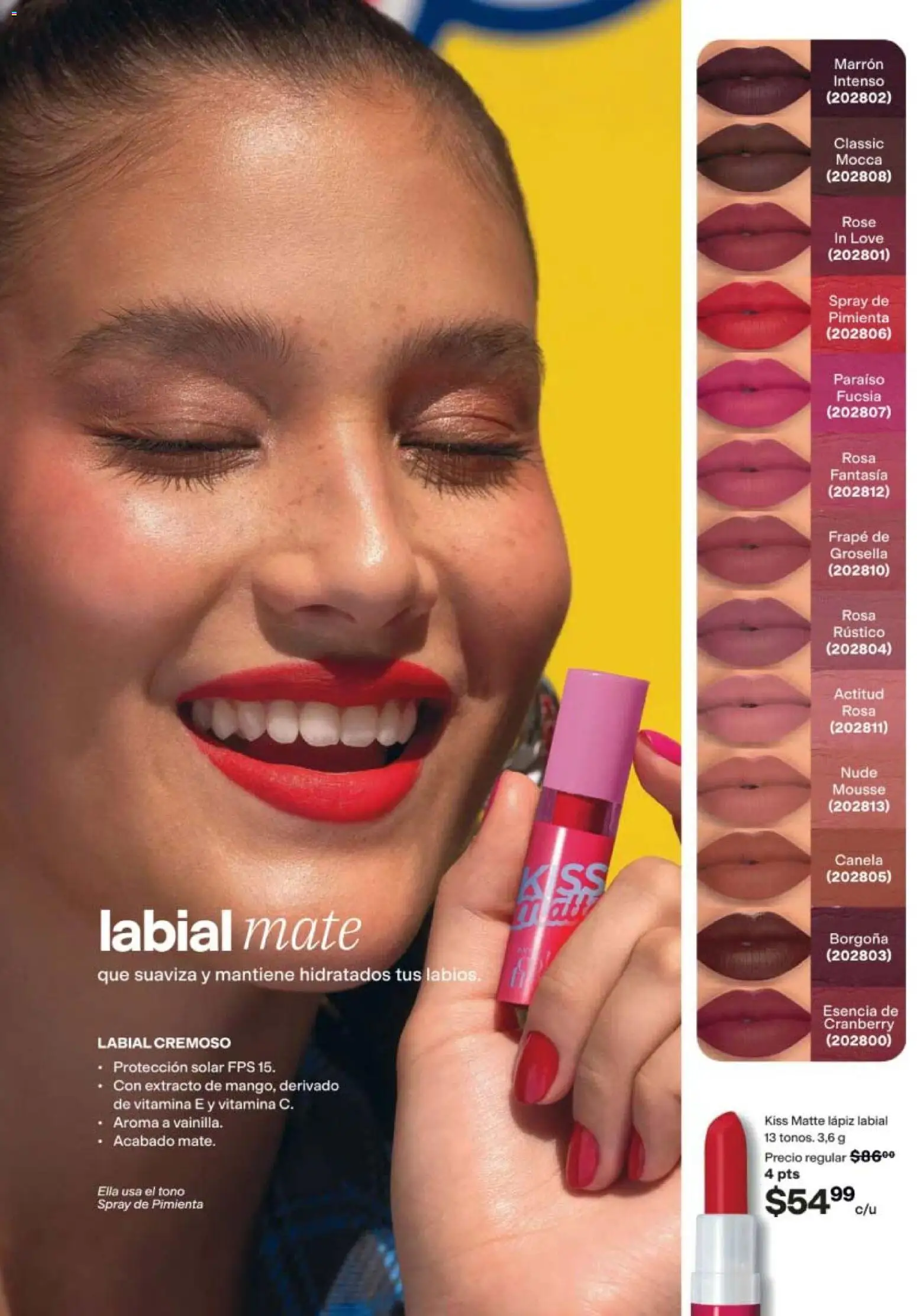 Nuevas ofertas de AVON válidas en toda la República Mexicana desde el 21/08/2026. ¡Encuentra las mejores ofertas en AVON campaña 13 2026! | Página: 49 | Productos: Pimienta, Mousse, Mate, Lápiz labial